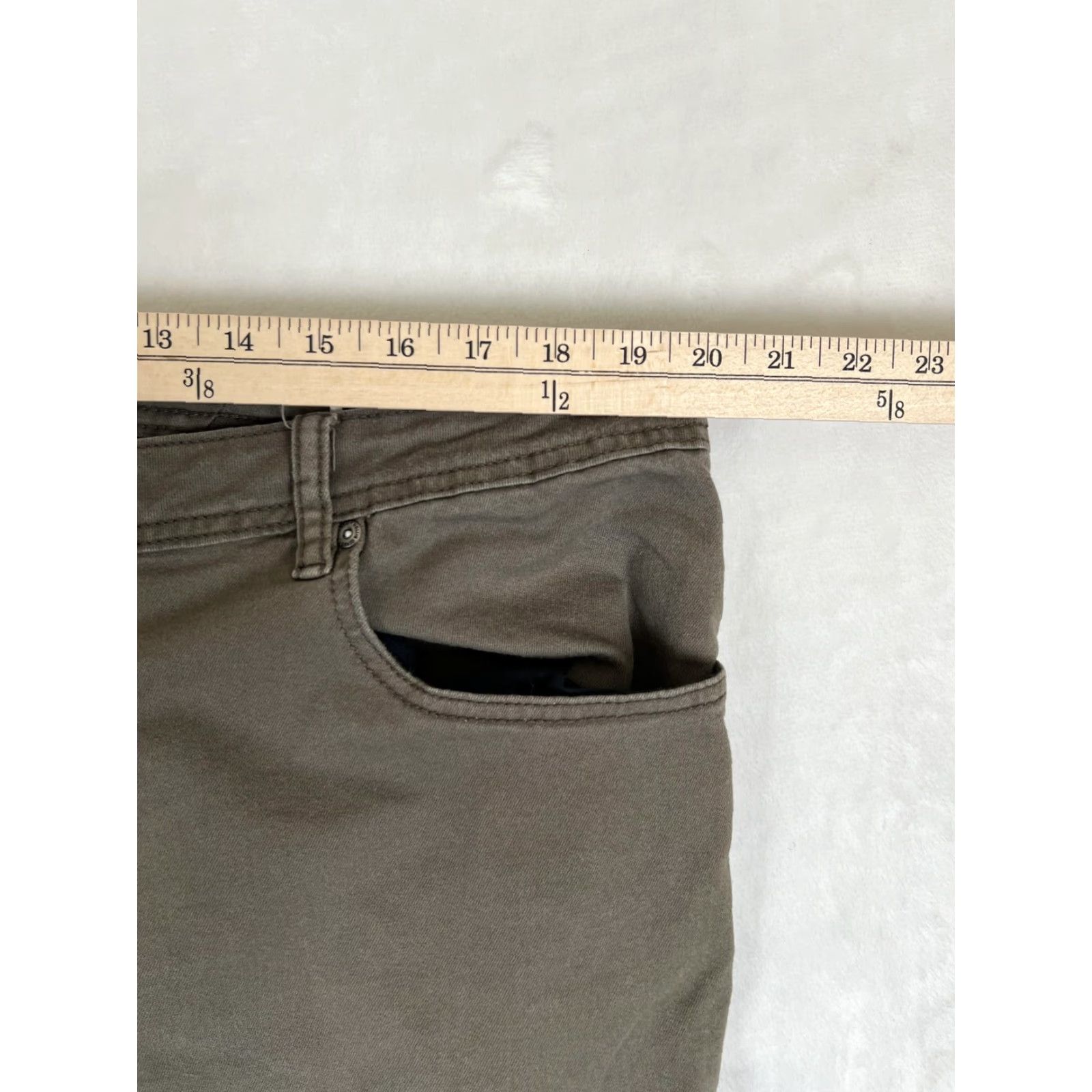 Buffalo David Bitton Buffalo David Bitton Archer Pants Mens 40x32 Olive Green Stretch Denim 5-pocket Zip Fly Mens Size US 40 / EU 56 - 4 Thumbnail