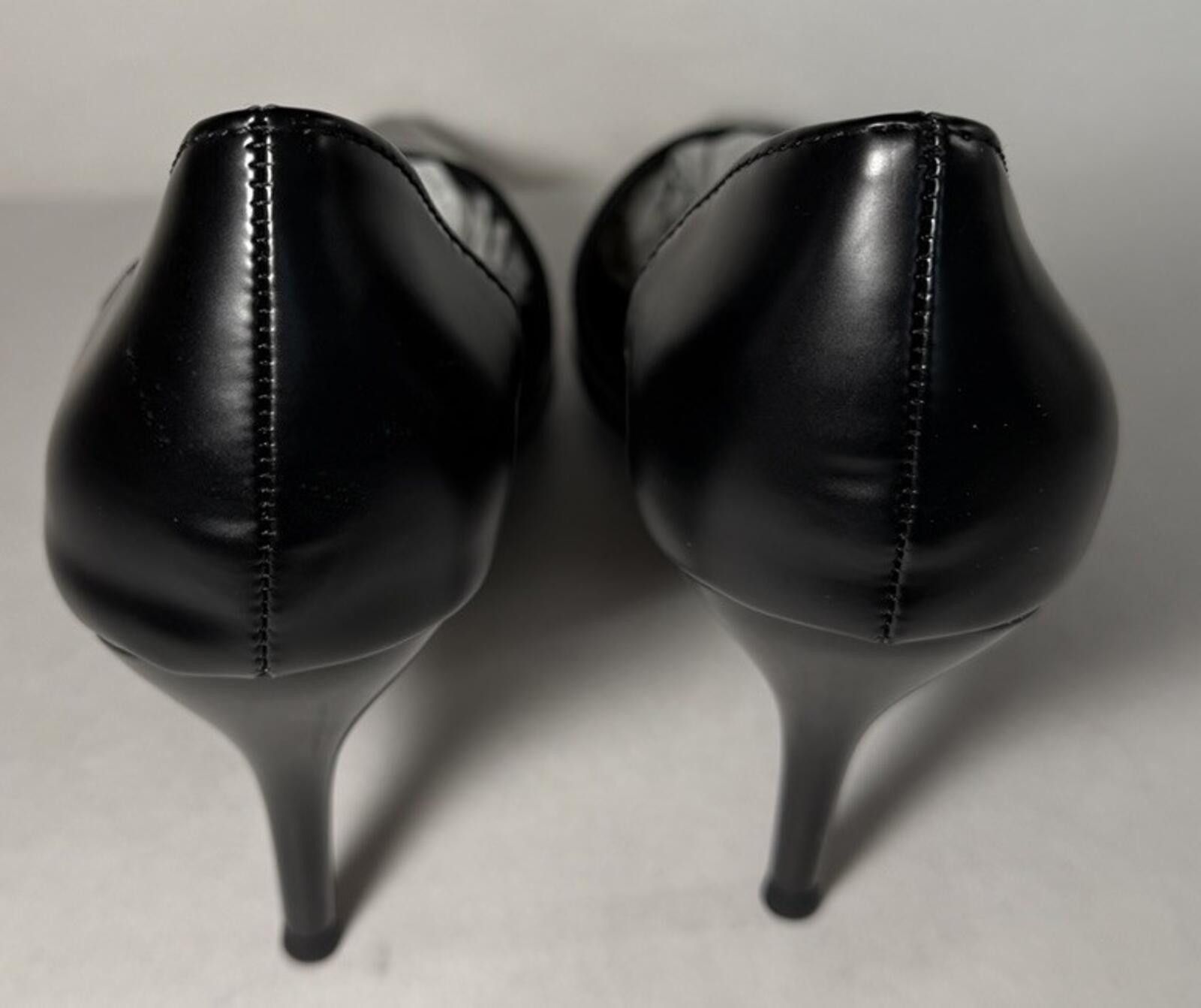 Other ELOSHMAN Pointed Toe Heels Side Hollow Stiletto Narrow Black Size US 9 / IT 39 - 3 Thumbnail