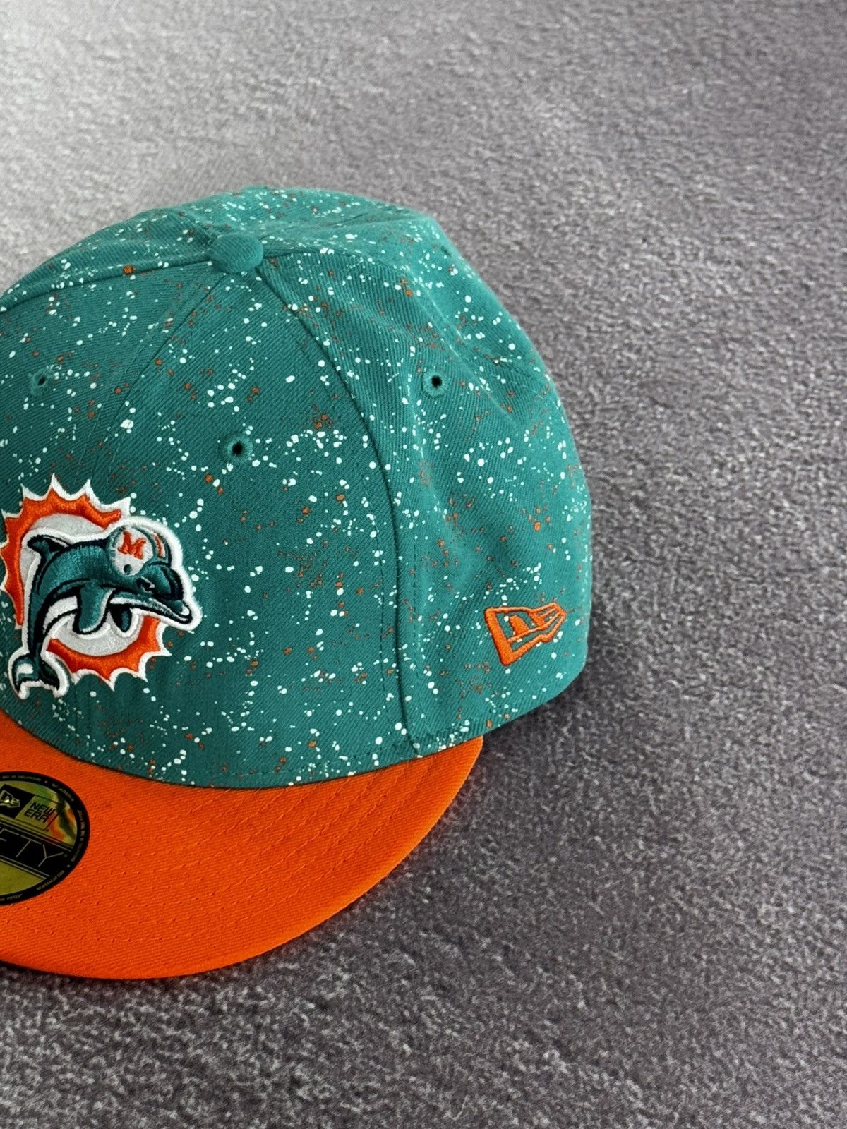 New Era Vintage Miami Dolphins Hat Cap Navy BlueNFL Size ONE SIZE - 3 Thumbnail