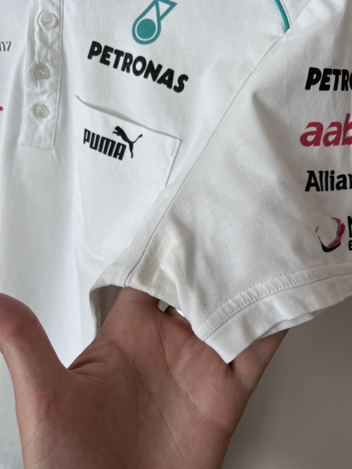 Puma Vintage Mercedes Benz Formula One Petronas AMG Polo Y2K Size US M / EU 48-50 / 2 - 6 Thumbnail