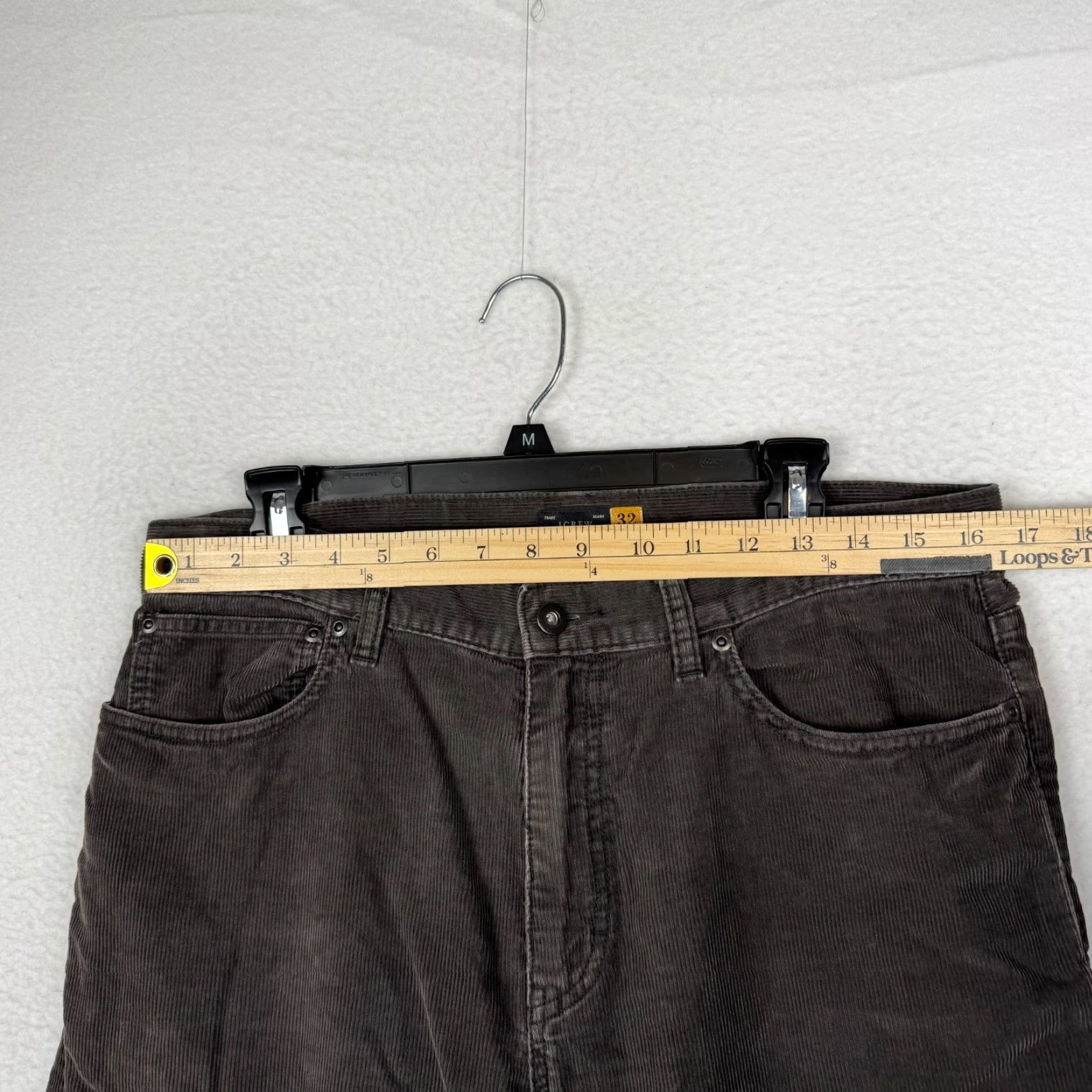 J.Crew J. Crew Men’s 32x34 Gray Slim Straight Corduroy Chino Pants Casual Preppy Size US 32 / EU 48 - 6 Thumbnail
