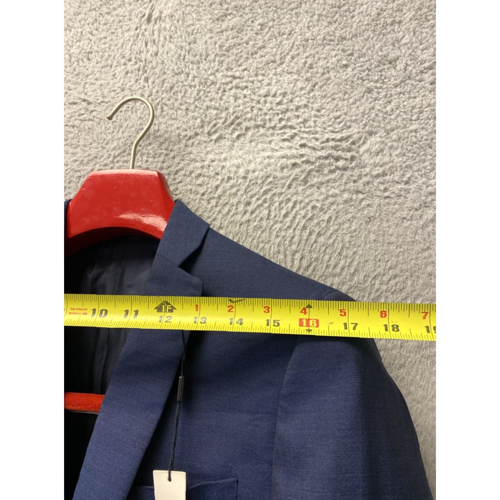 Bar III Bar III Men's Slim-Fit Wool Suit Jacket Blazer Blue 36R Pants 30x30 2 Piece Size 36R - 6 Thumbnail