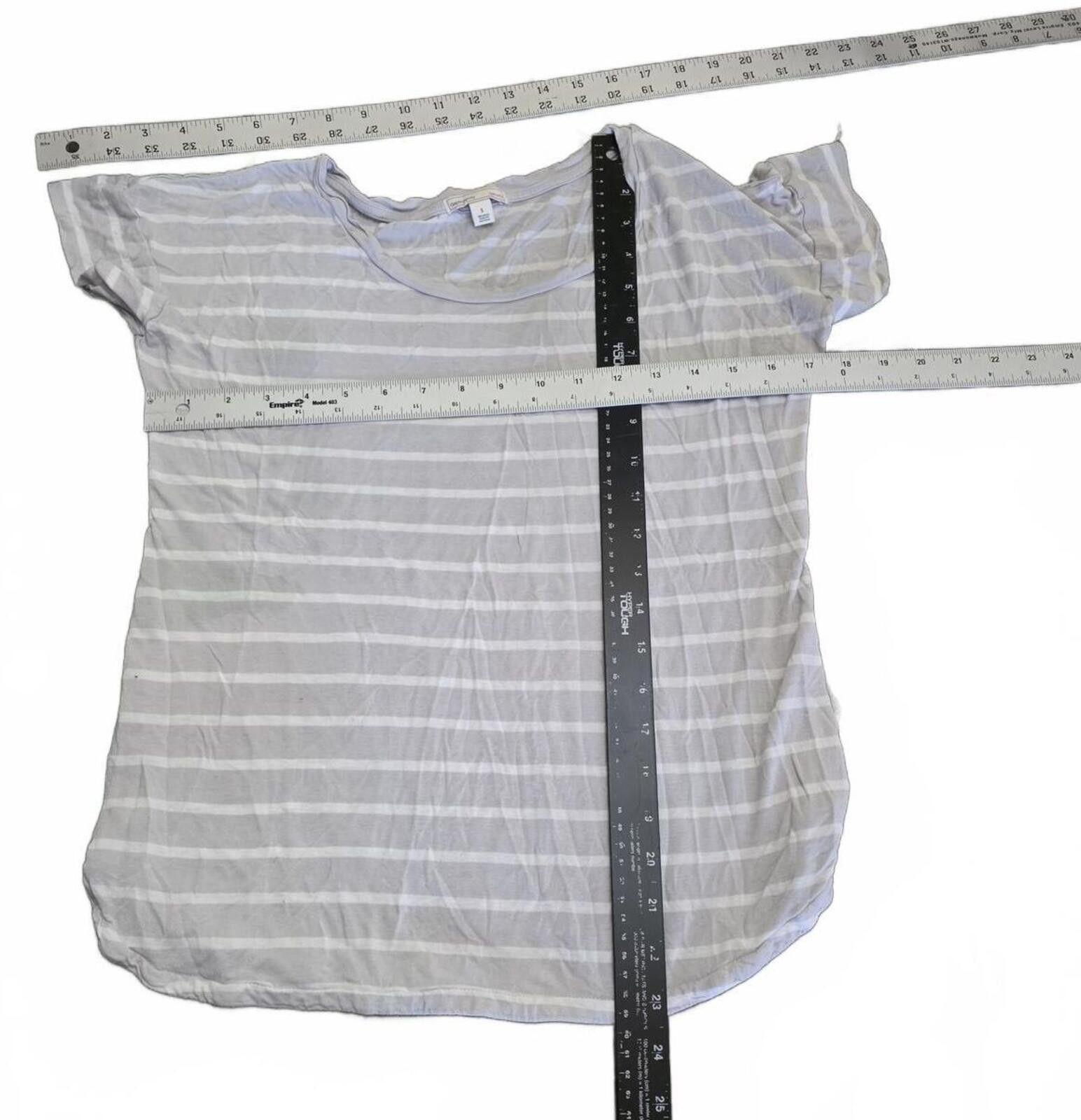 Gap Gap Maternity Gray Striped Short Sleeve T-Shirt Size Small Size S / US 4 / IT 40 - 7 Thumbnail