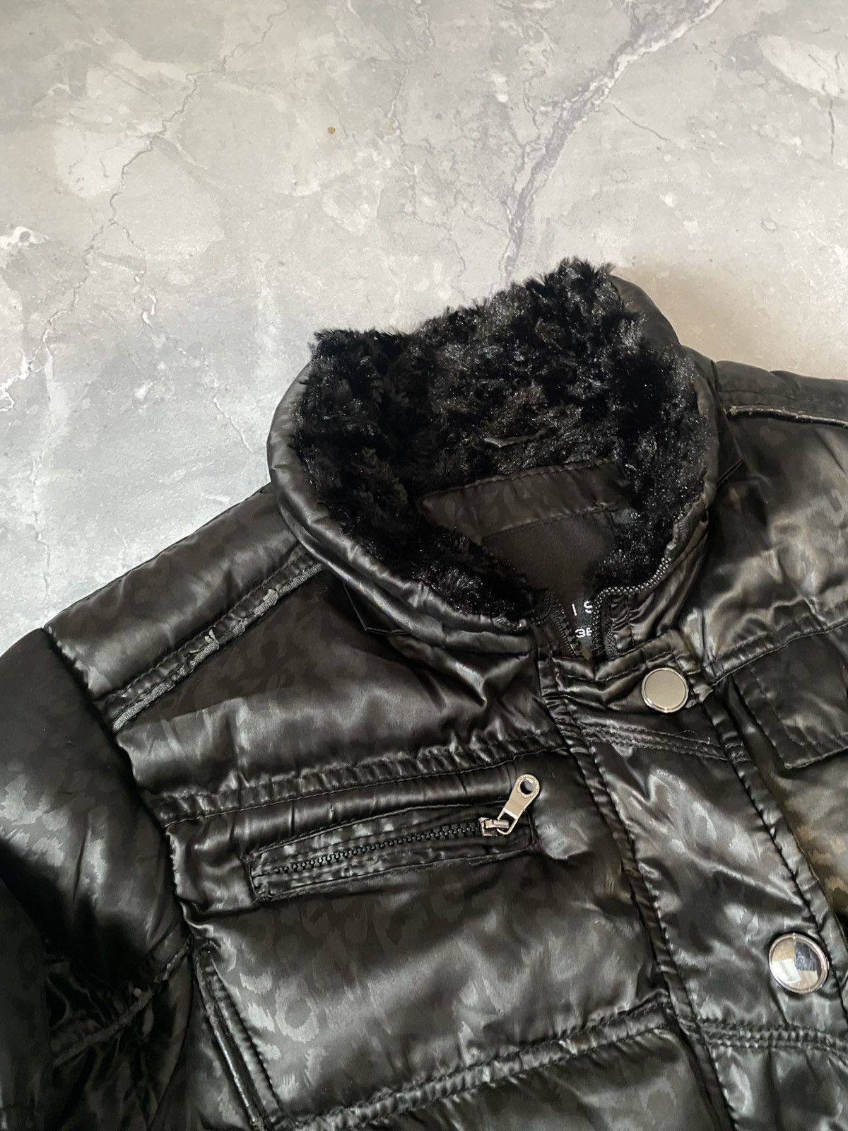 Japanese Brand Rare Avan Grunge Bomber With Fur /Y2K Darkwear Grail Size US S / EU 44-46 / 1 - 2 Thumbnail