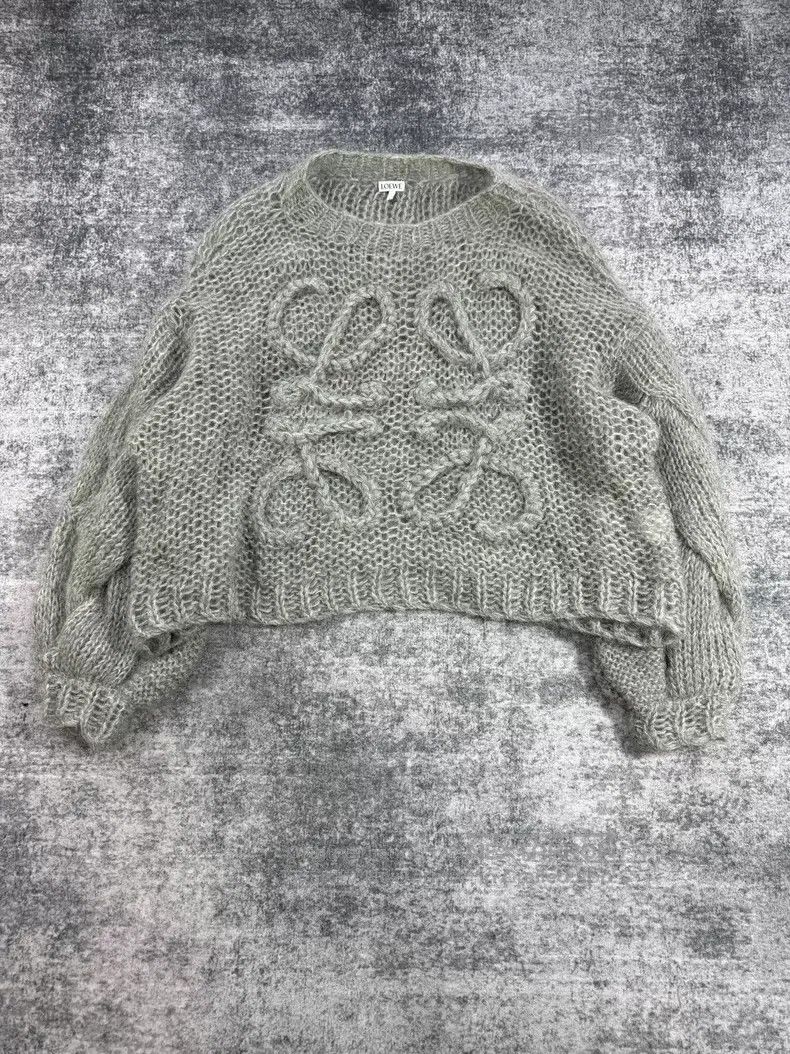 Loewe Loewe Gray Mohair Sweater Size XS / US 0-2 / IT 36-38 - 1 Thumbnail