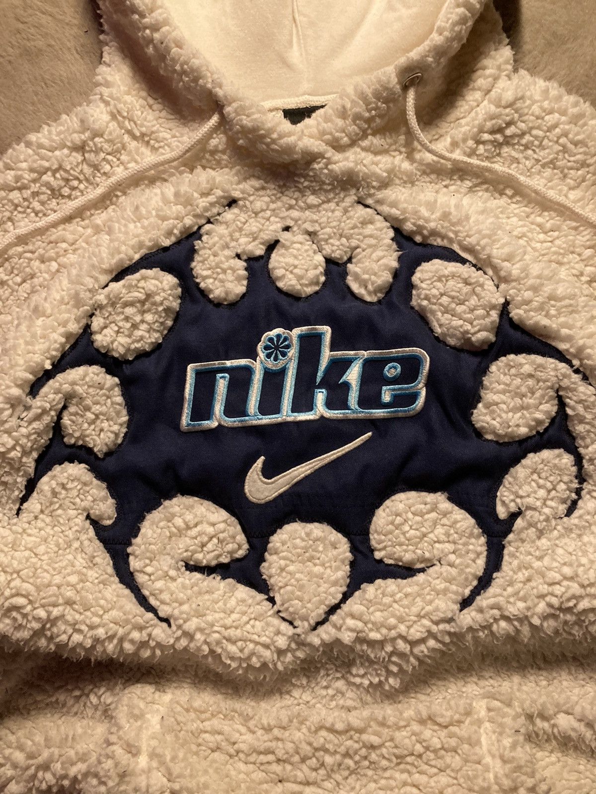 Nike × Vintage ⛩️nike hoodie custom ninja fleece vintage y2k center big logo Size US L / EU 52-54 / 3 - 3 Thumbnail