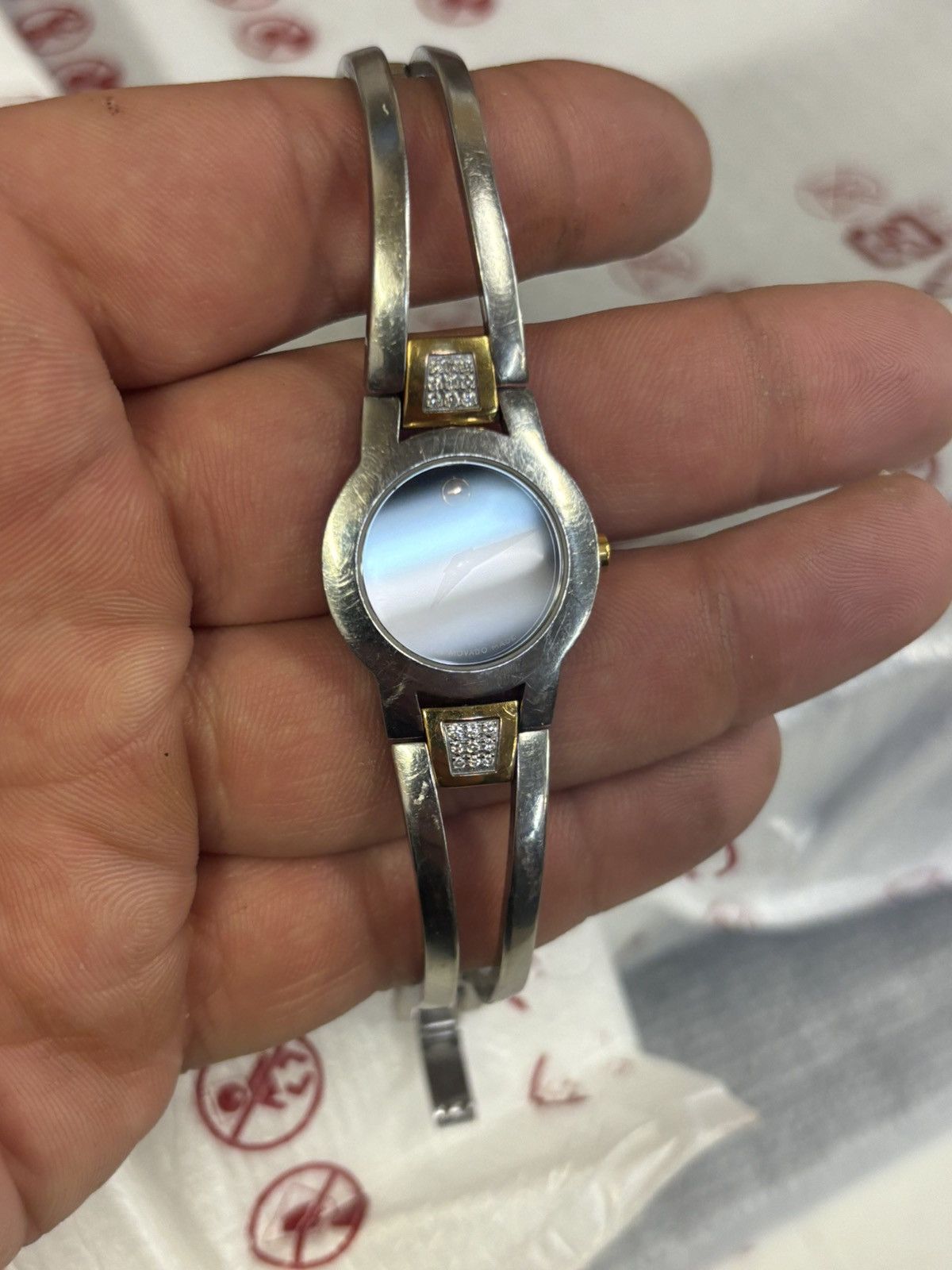 Movado Movado Amorosa 81.E41.1842 2-Tone Women’s Watch! Size ONE SIZE - 4 Thumbnail