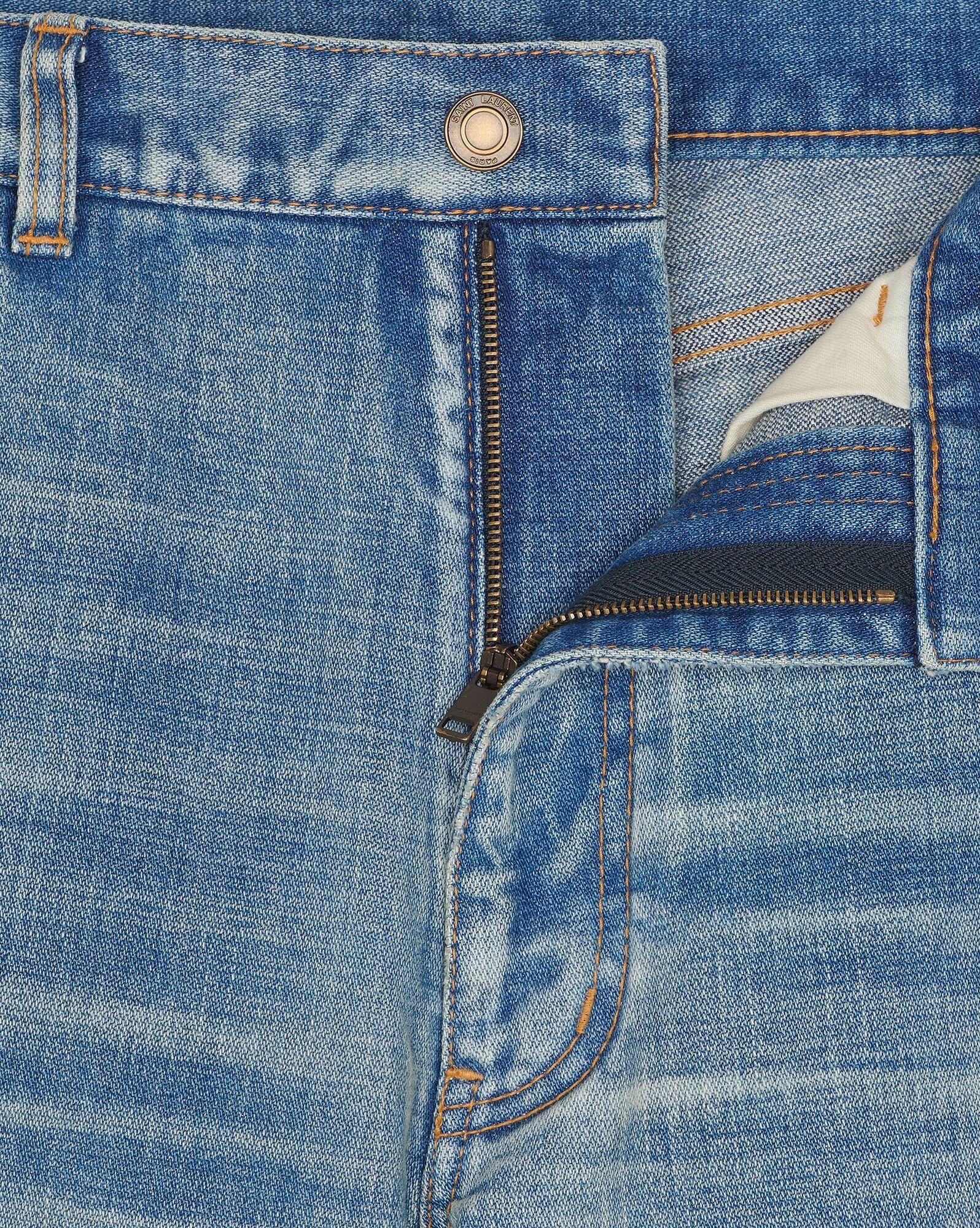 Saint Laurent Paris o1s1wg110624 Serge Jeans in '70s Serge in Blue Size US 31 - 3 Thumbnail
