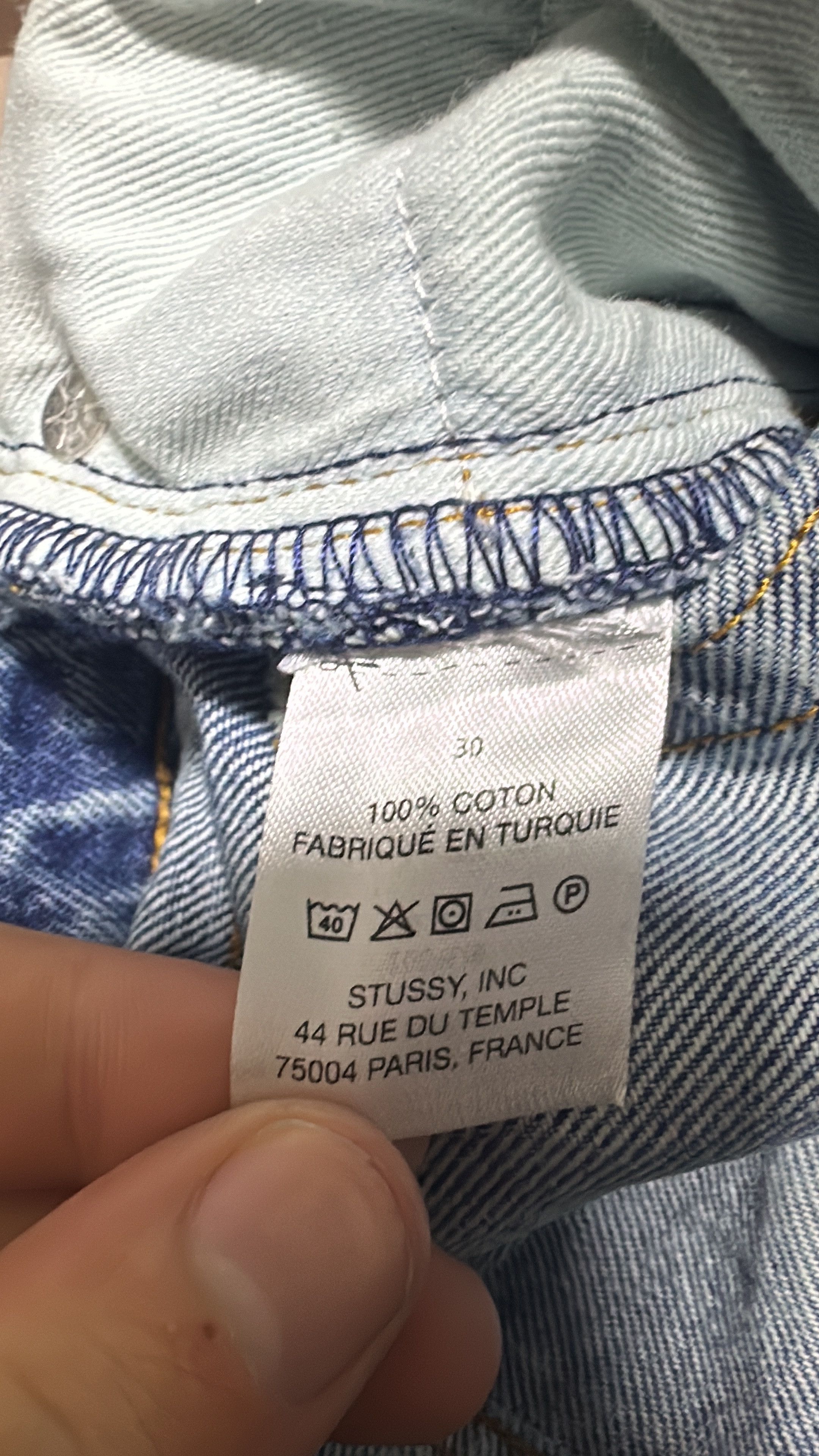 Stussy Stussy Big Ol Jean Denim Washed Blue Size 30 Size US 30 / EU 46 - 8 Thumbnail