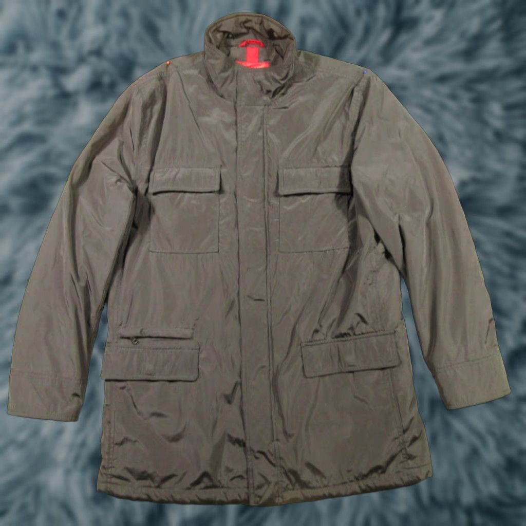 Alfani VINTAGE? No. Alfani Utility Four Pocket Snap Front Jacket Men L Long Black Lightly Insulated Size US L / EU 52-54 / 3 - 1 Thumbnail