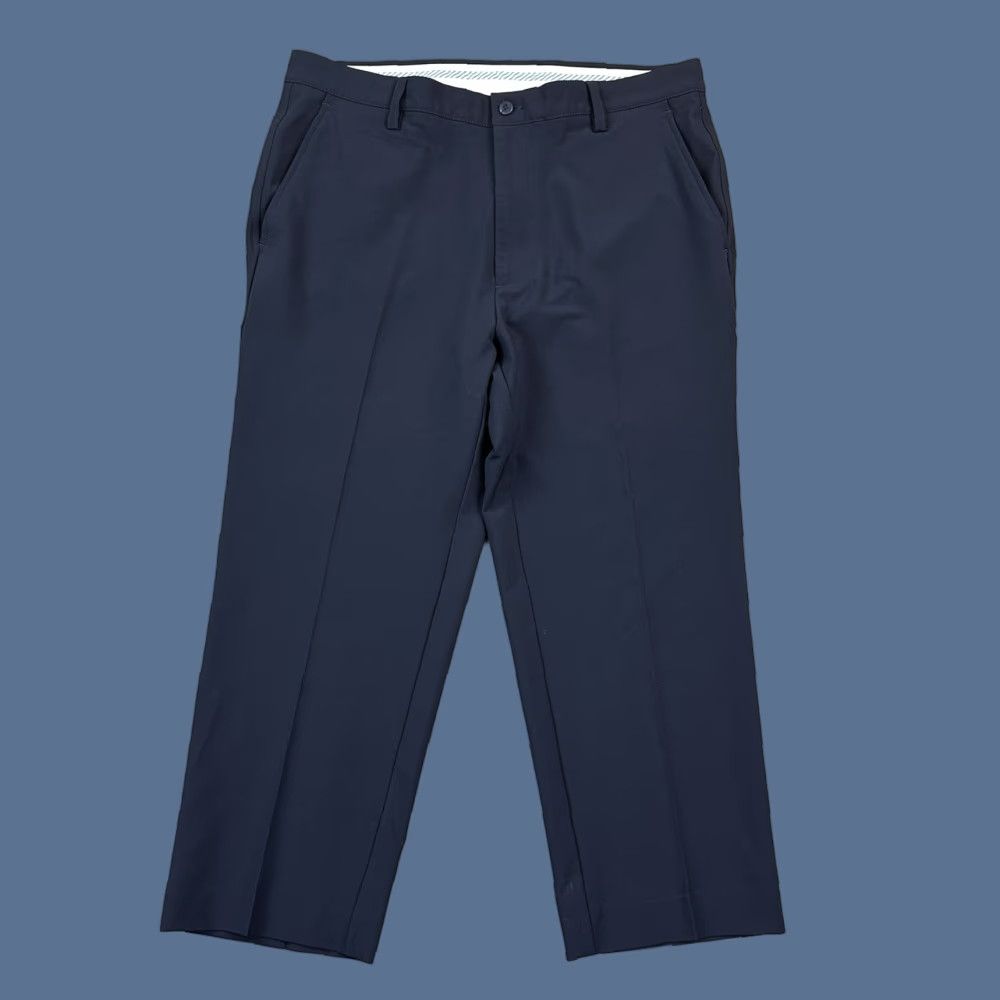 Footjoy Footjoy Pants Mens 36x25 Navy Performance Knit Chino Flat Front Stretch Golf Size US 36 / EU 52 - 1 Thumbnail