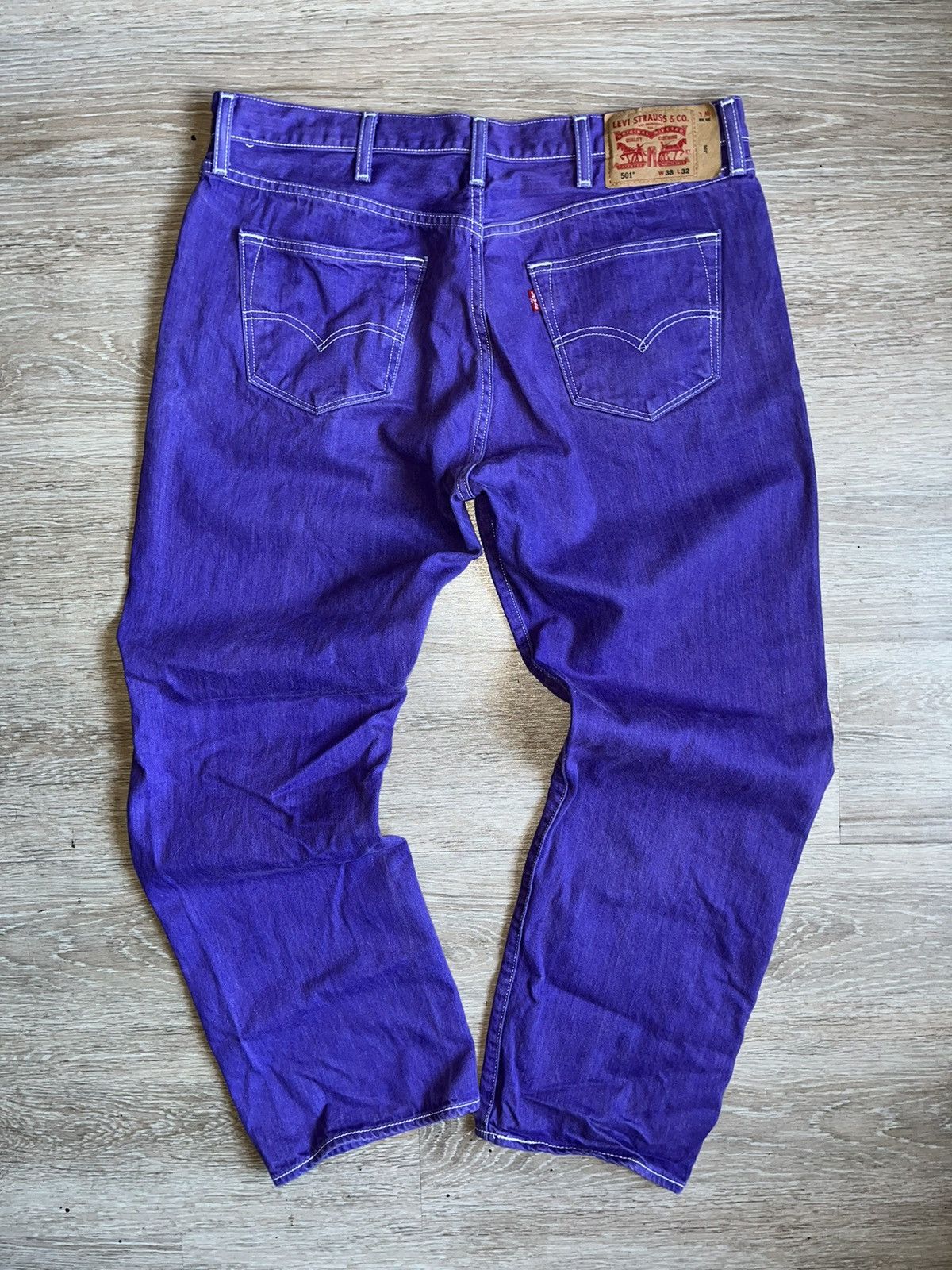 Vintage Crazy Y2K Wide Leg Faded ERD Grunge Goth Baggy Skater Jeans Size US 38 / EU 54 - 1 Thumbnail