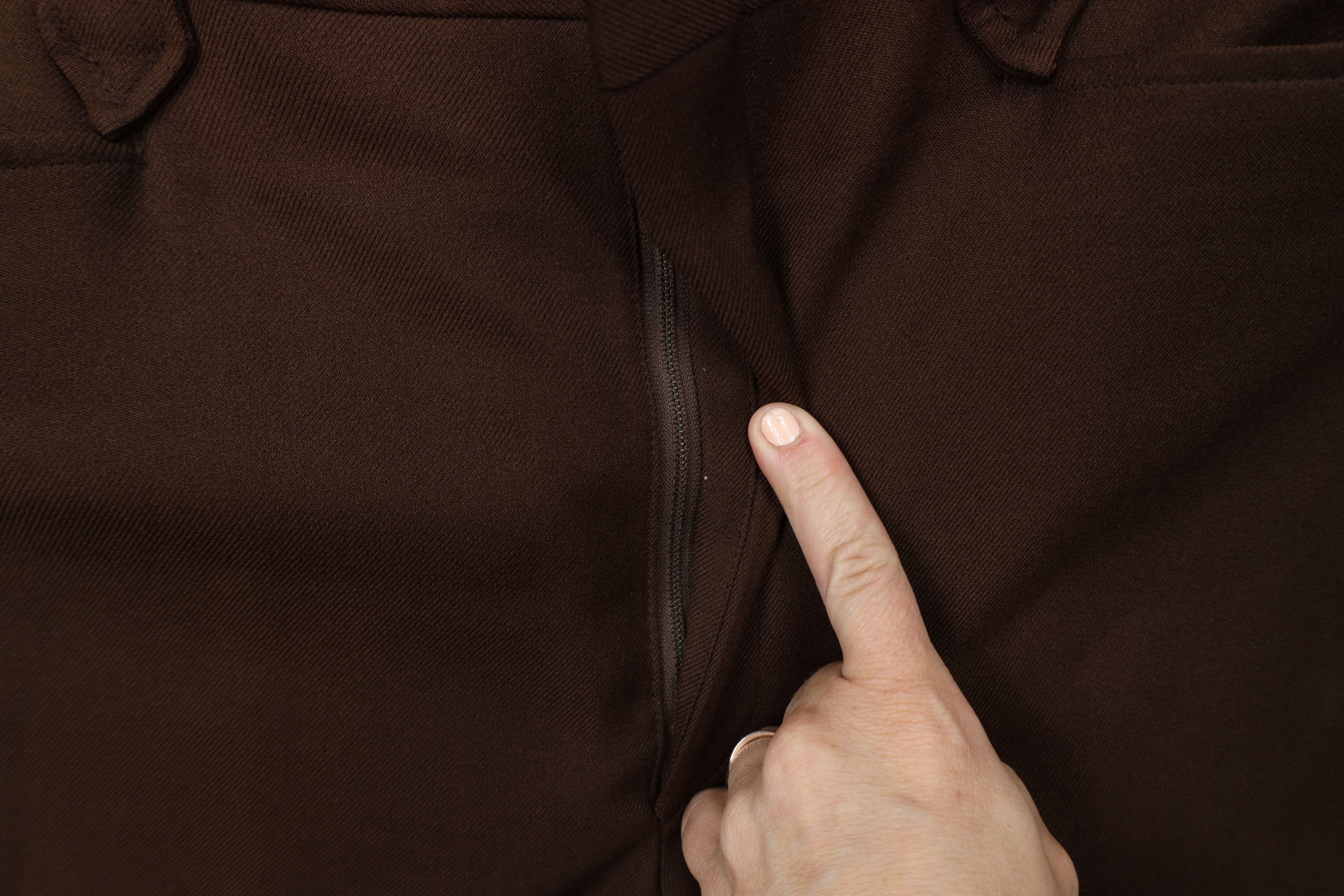 Vintage Vintage 70s Streetwear Bell Bottoms Chino Pants Brown USA Size US 36 / EU 52 - 8 Thumbnail