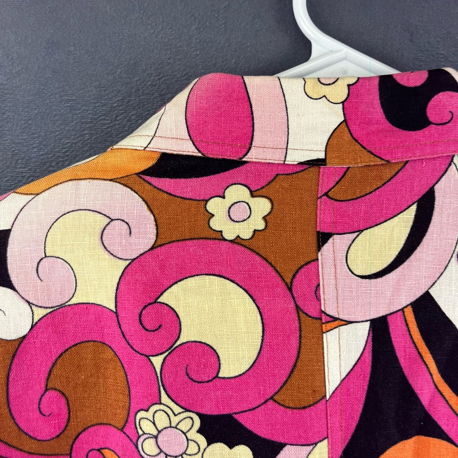 Other Silkland Linen Blazer Womens 10 Colorful Floral Abstract Art Size L / US 10 / IT 46 - 12 Thumbnail