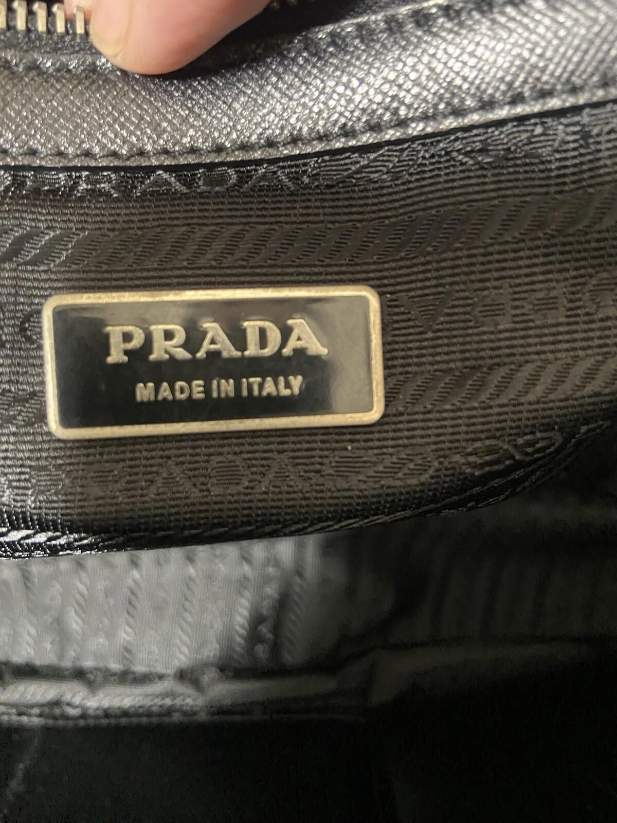 Prada Prada black saffiano leather briefcase travel handbag, good Size ONE SIZE - 11 Thumbnail