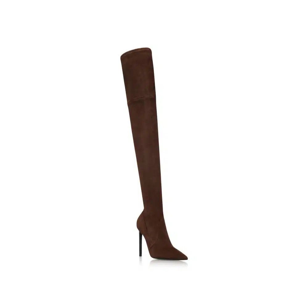 Tom Ford o1loc1c1124 W2282T Hi Heel Overknee Boots in Dark Brown Size US 10 / IT 40 - 3 Thumbnail