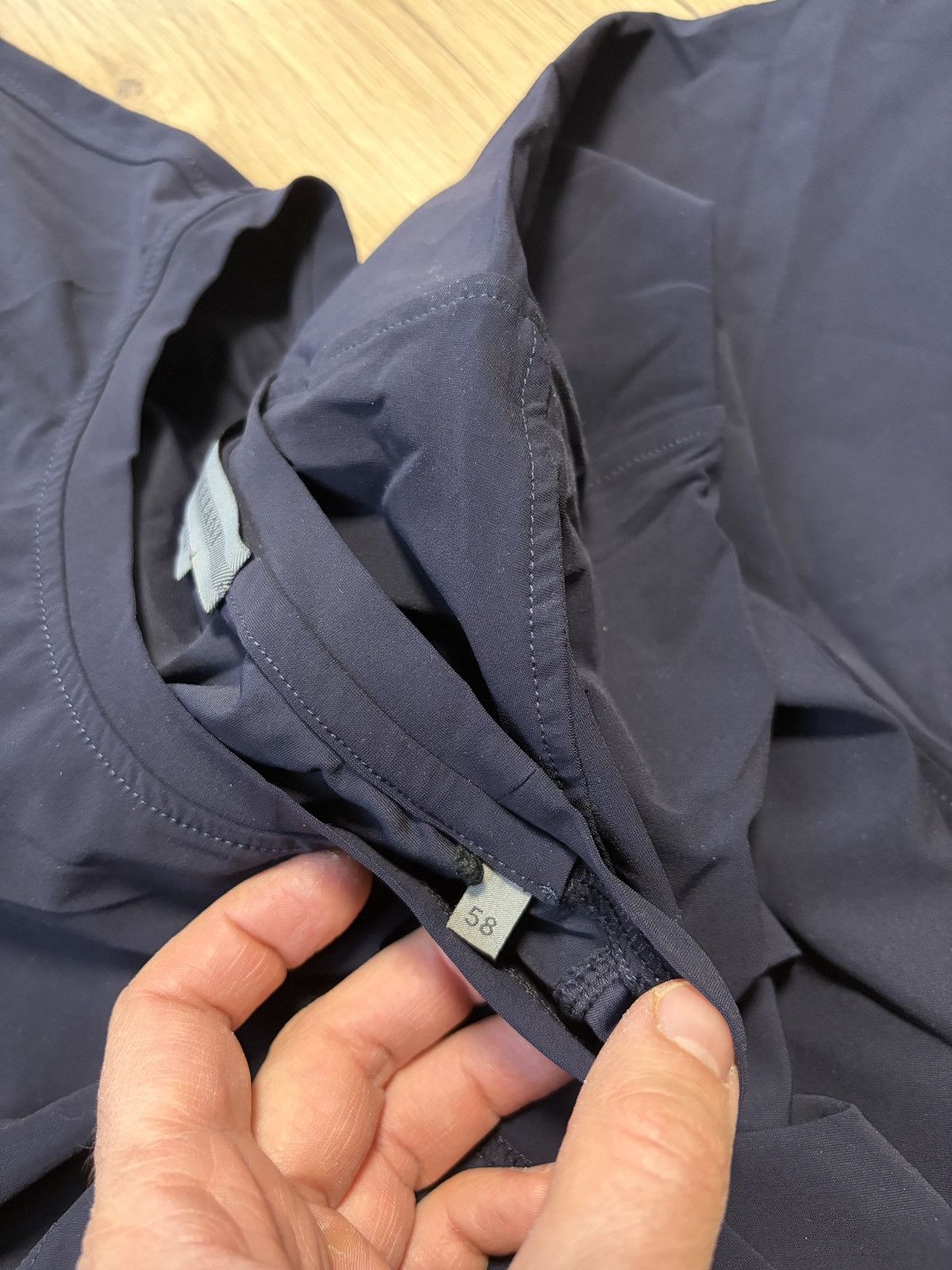 Corneliani Corneliani Polyamide Navy Blue Crewneck T-shirt Size US XL / EU 56 / 4 - 11 Thumbnail