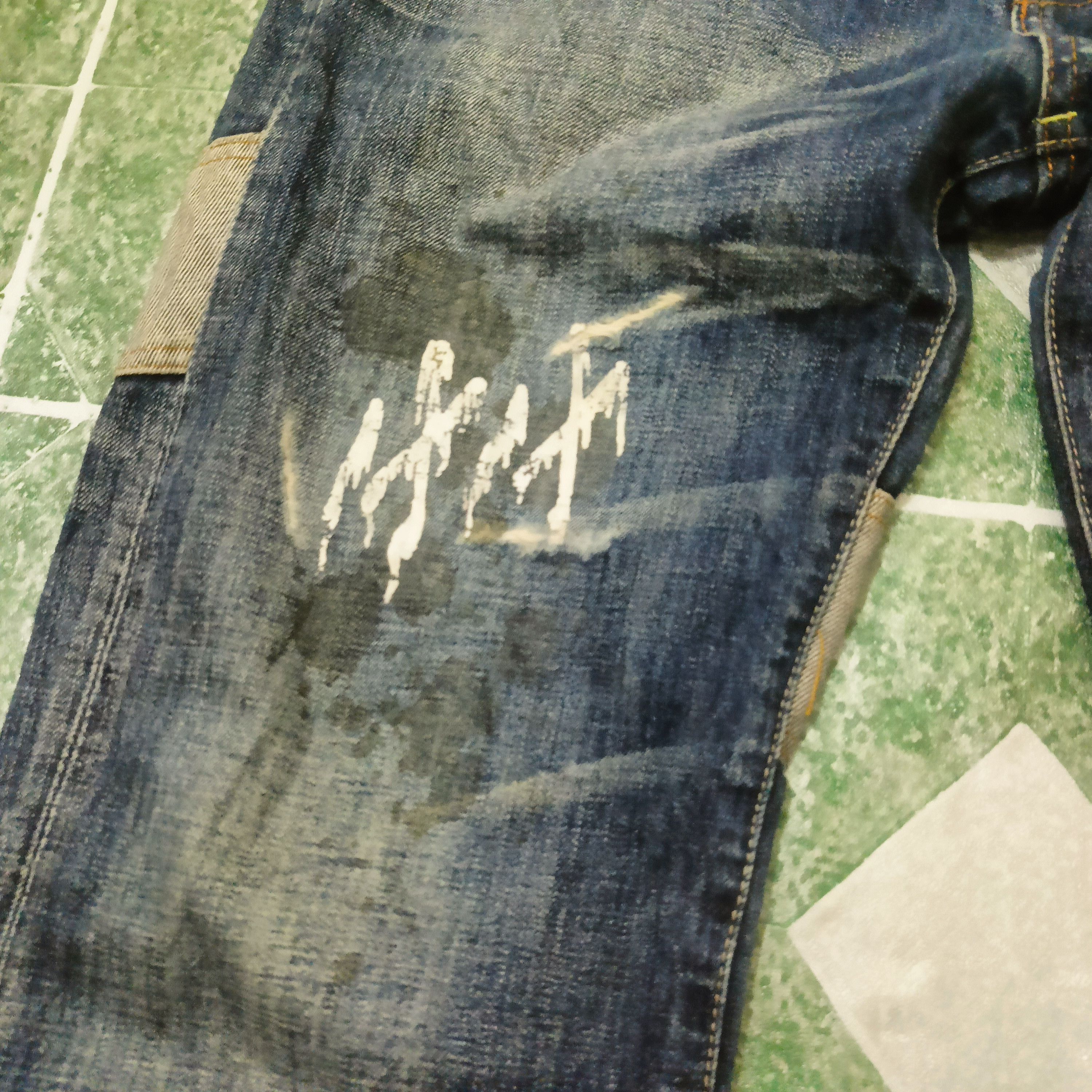 If Six Was Nine Rare Double Dog Distressed Denim Japan jeans Size US 32 / EU 48 - 3 Thumbnail