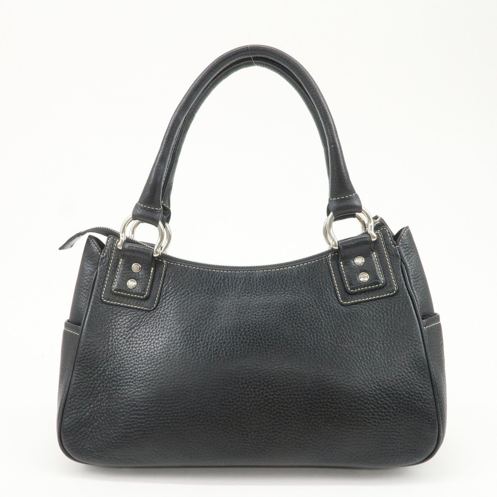 MCM MCM Visetos Leather Shoulder Bag Black Size ONE SIZE - 2 Thumbnail