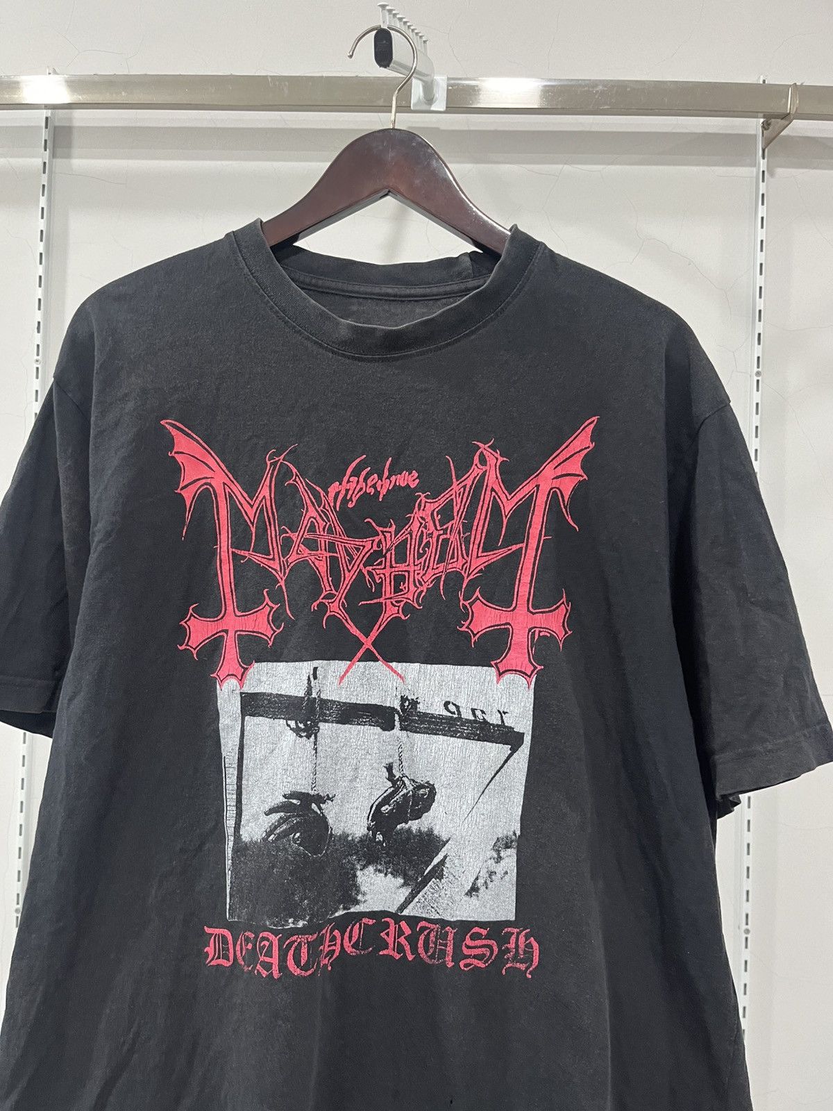 Band Tees Mayhem Deathcrush Black Metal Size US XL / EU 56 / 4 - 2 Thumbnail