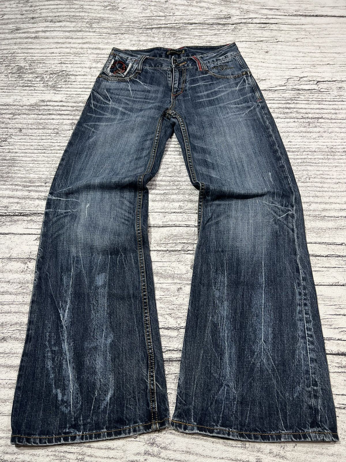 Number (N)ine × Undercover 2000s Archival Y's Hysteric Cdg Japanese Flare Jeans y2k Lgb Size US 28 / EU 44 - 2 Thumbnail