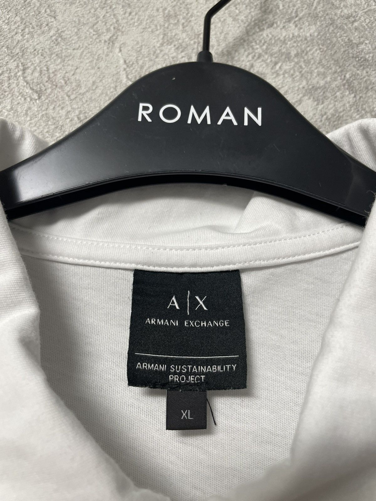 Armani Exchange Armani Exchange White Basic Polo T-Shirt Size US XL / EU 56 / 4 - 8 Thumbnail