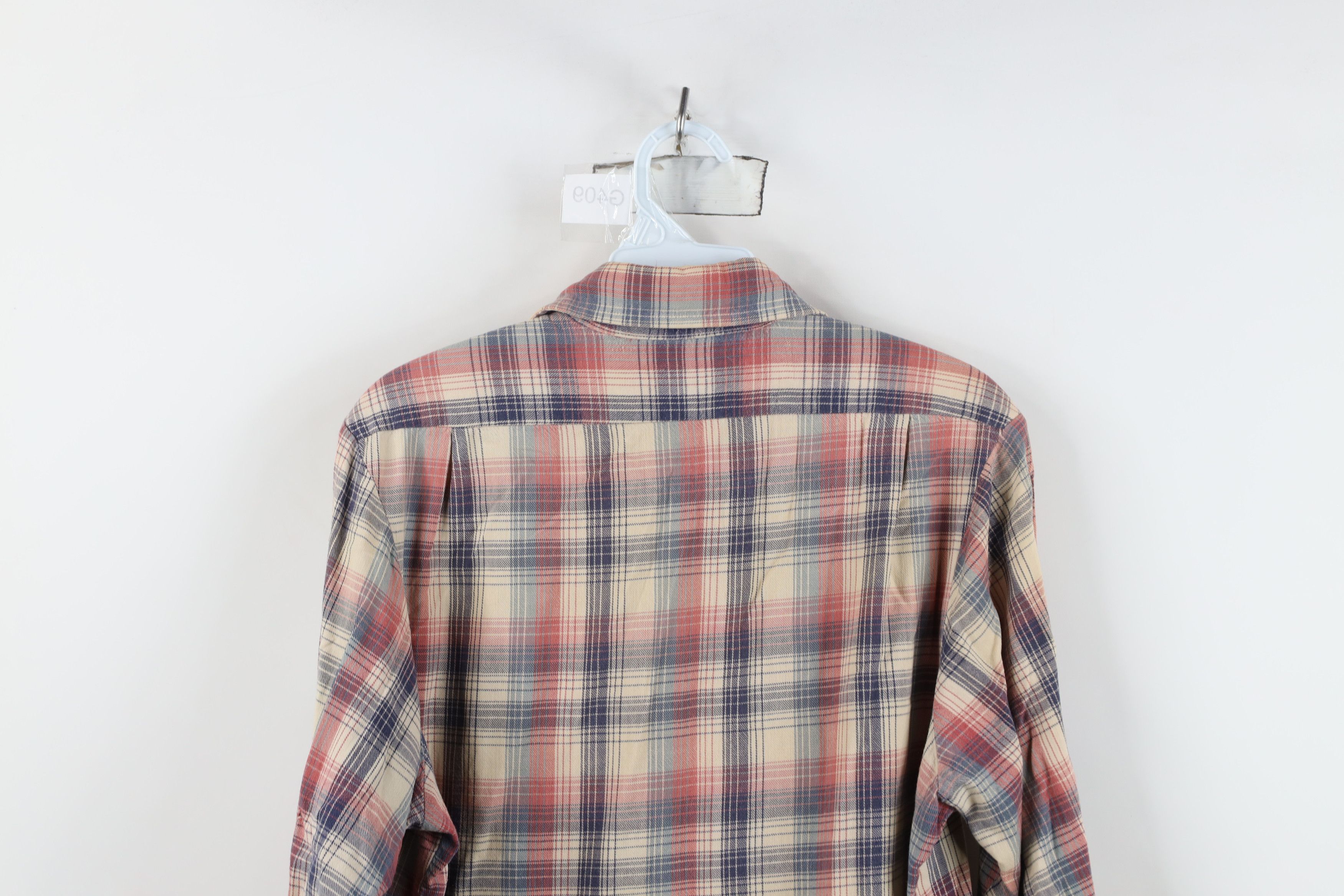 Levi's Vintage 70s 80s Levis Flannel Collared Button Shirt Plaid Size US M / EU 48-50 / 2 - 13 Thumbnail