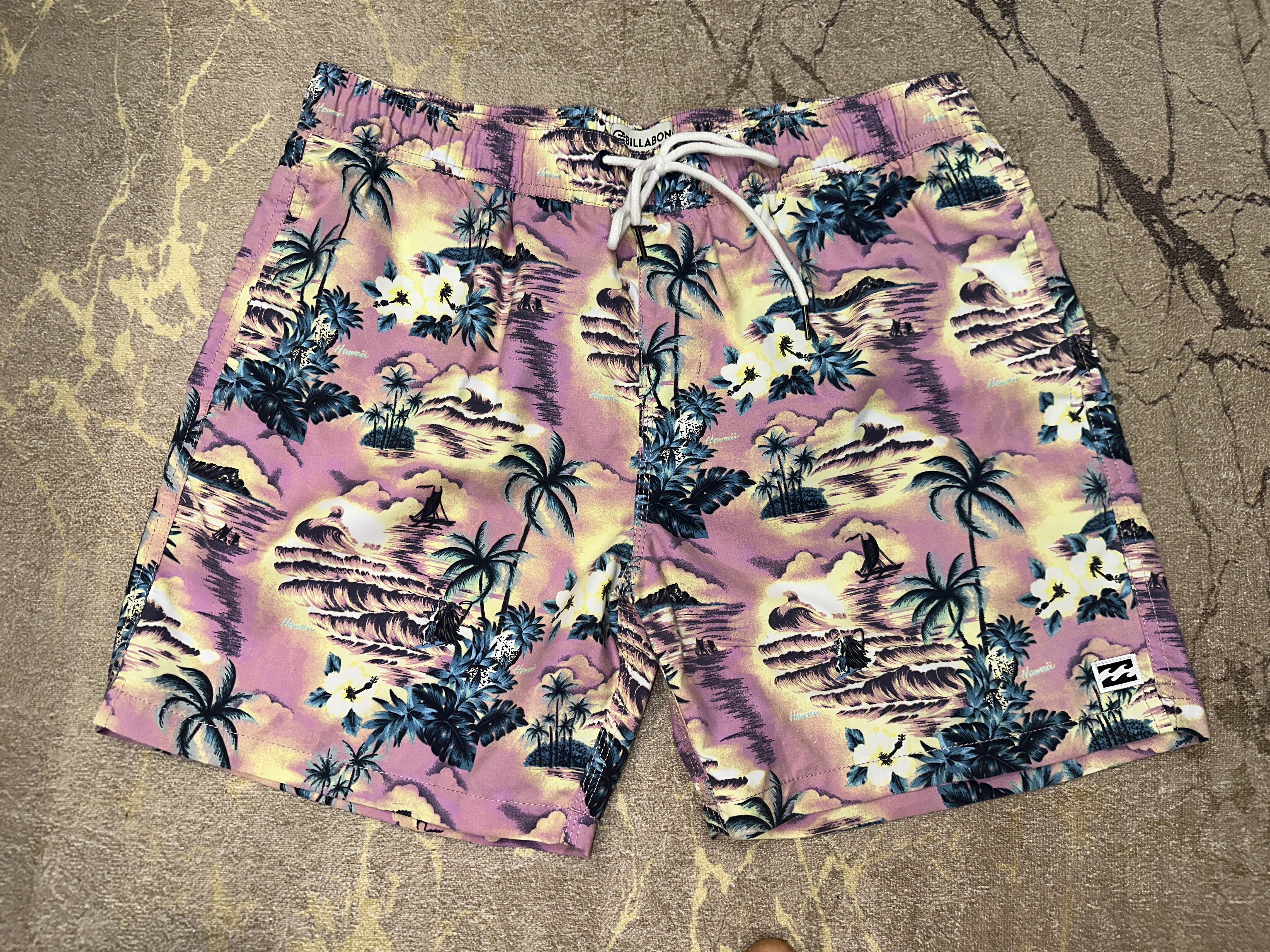 Billabong Billabong Floral Palm Hawaii Surf Board Shorts Trunks Size L Size US 36 / EU 52 - 5 Thumbnail