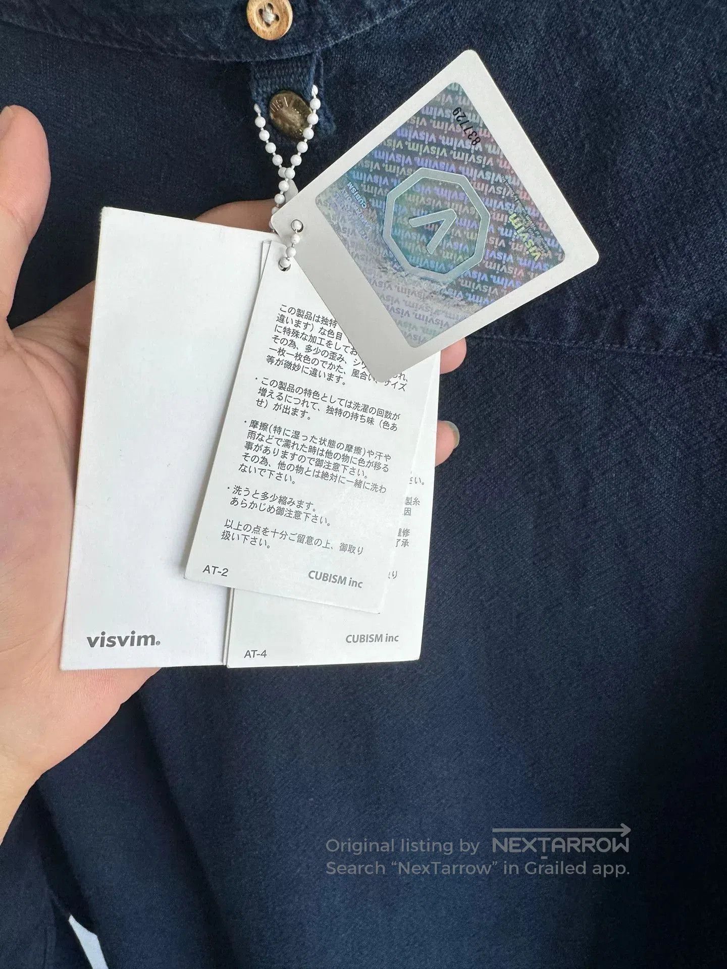 Visvim Visvim Limited Edition Indigo Stitch Shirt. Size US L / EU 52-54 / 3 - 6 Thumbnail