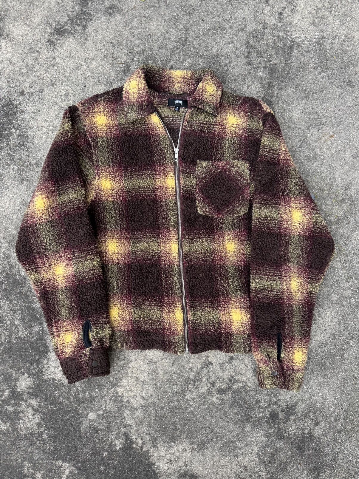 Stussy Stussy Shadow Plaid Sherpa Size US M / EU 48-50 / 2 - 1 Thumbnail