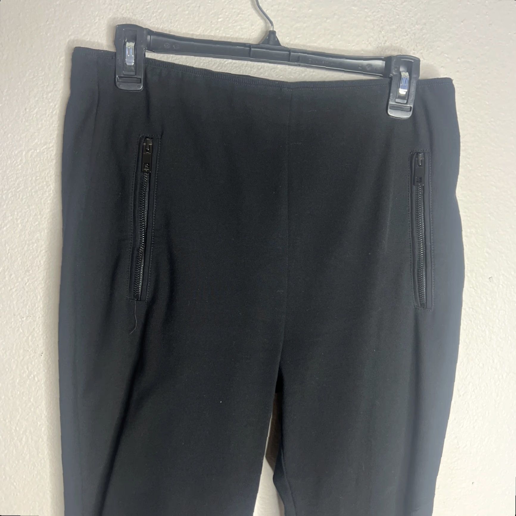 Rag & Bone Rag & Bone Women’s Pants Dress Pants Size 12 Black Straight Leg Skinny Zip Ankle Pockets EUC Size 34" / US 12 / IT 48 - 3 Thumbnail