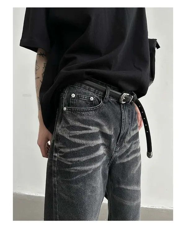 Jean VIBE washed faded flared grunge baggy yuppie jeans Size US 30 / EU 46 - 5 Thumbnail