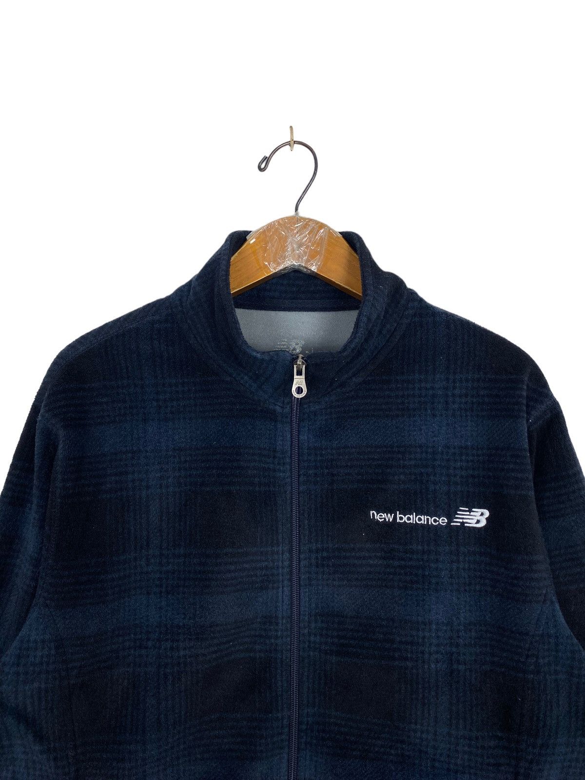 New Balance Rare‼️ New Balance Zipper Fleece Checked Pattern Size US M / EU 48-50 / 2 - 4 Thumbnail