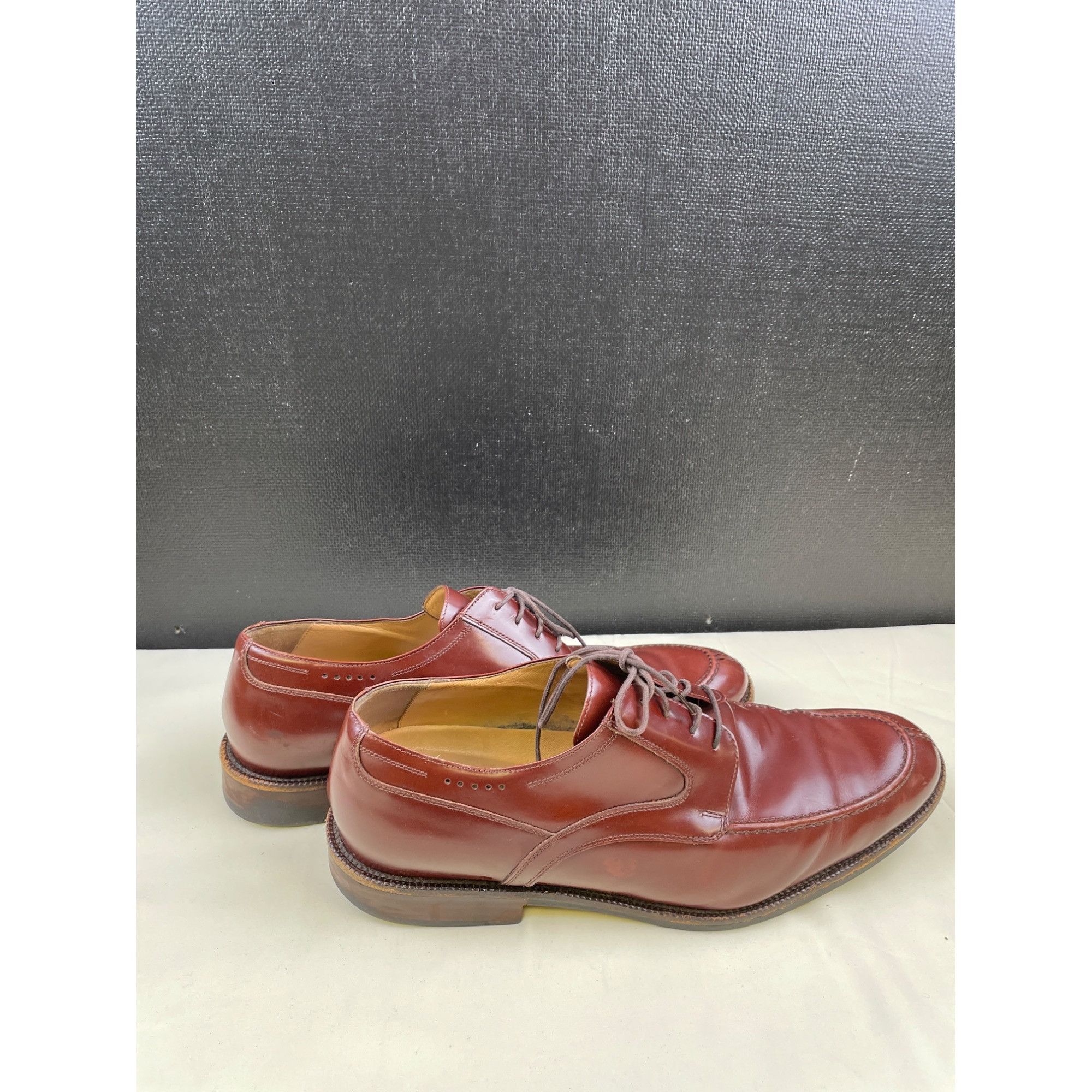 Johnston & Murphy Johnston & Murphy Men's Brown Leather Shoes/ Oxford Lace up Size US 10.5 / EU 43-44 - 2 Thumbnail