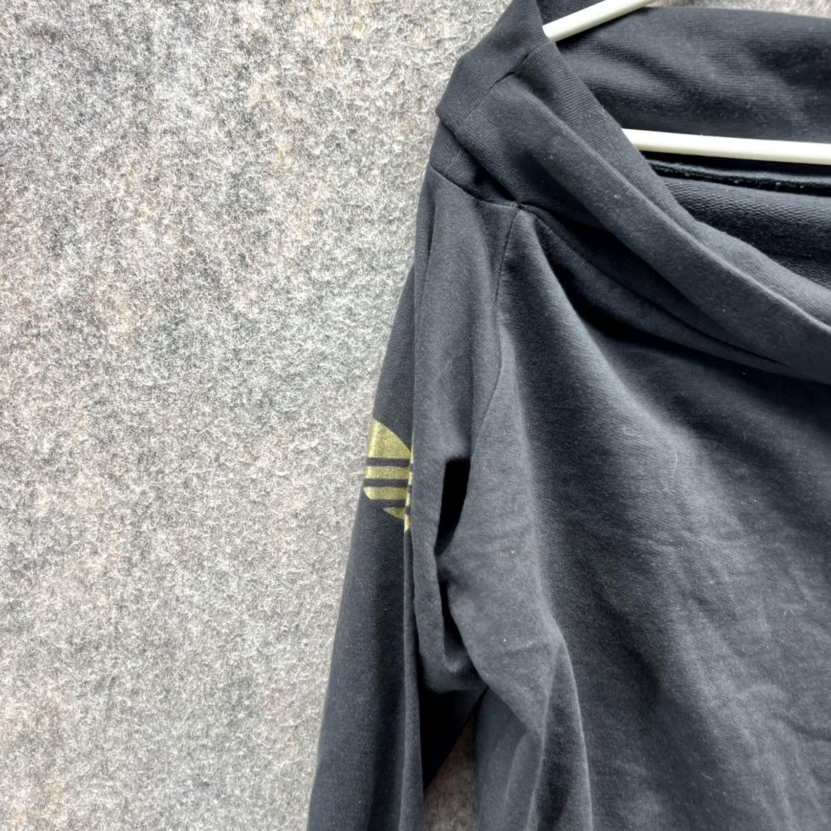 Adidas Adidas Sweater Women Medium Gray Pullover Fleece Trefoil Logo Cowl Casual All Seasons Long Sleeve Size M / US 6-8 / IT 42-44 - 3 Thumbnail