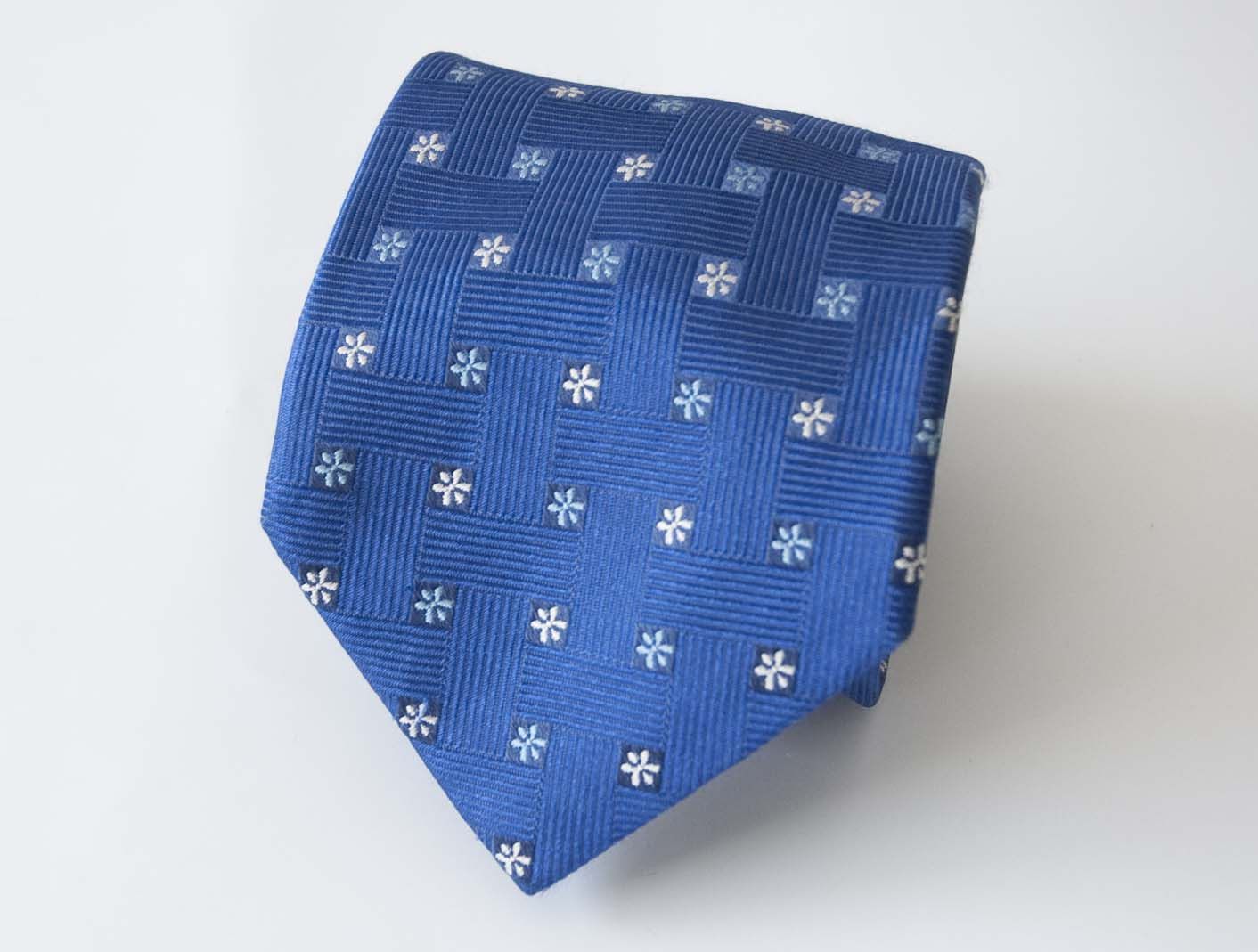 Dolcepunta Dolcepunta Tie 100% Silk Made in Italy Blue Size ONE SIZE - 1 Thumbnail