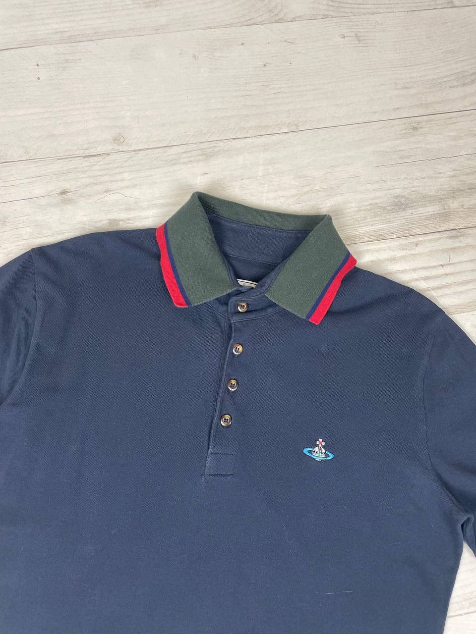 Vivienne Westwood Vivienne Westwood Polo Shirt Logo Orb Luxury Size US L / EU 52-54 / 3 - 2 Thumbnail