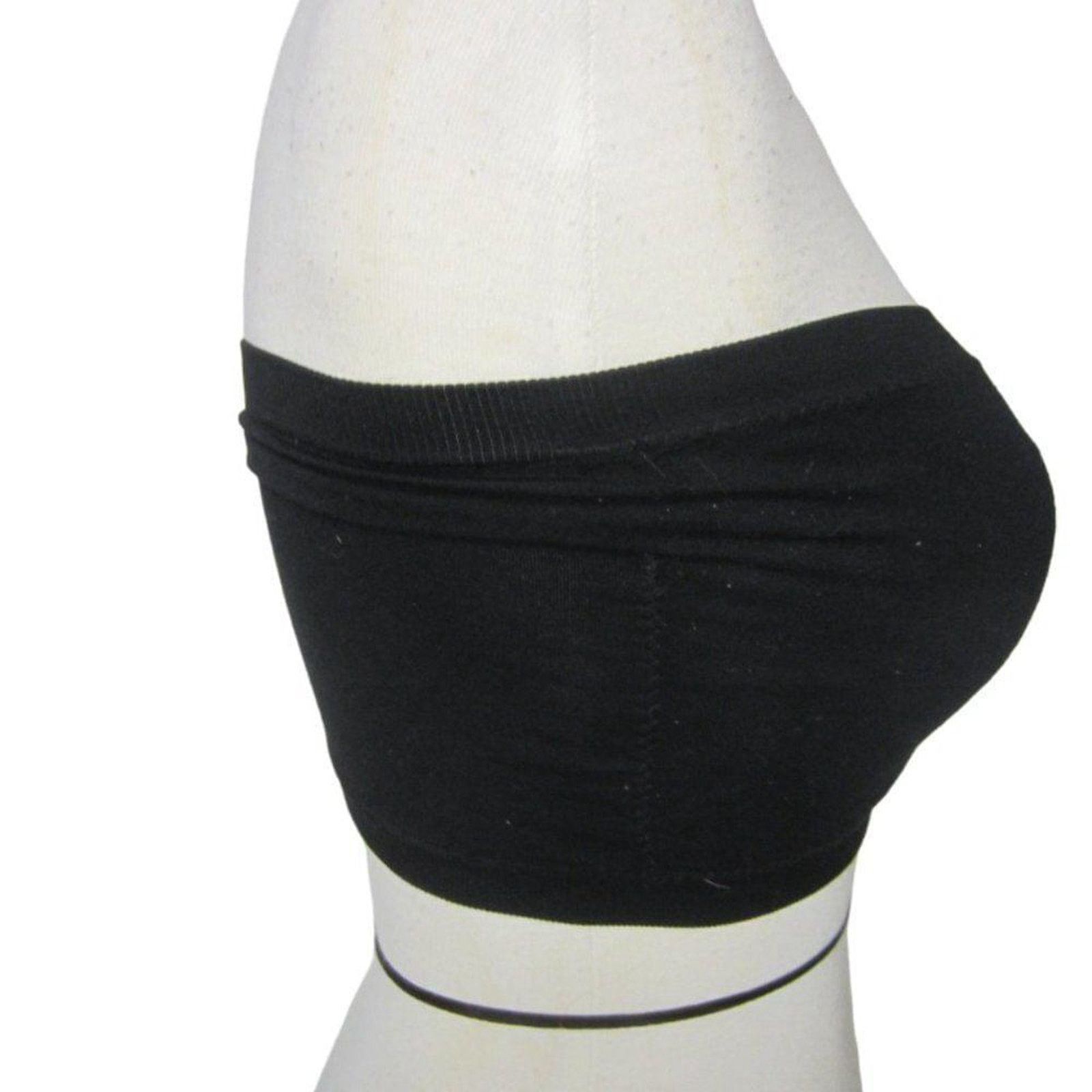 Other Black Strapless Bandeau Tube Top Seamless Stretch Basic Size ONE SIZE - 4 Thumbnail