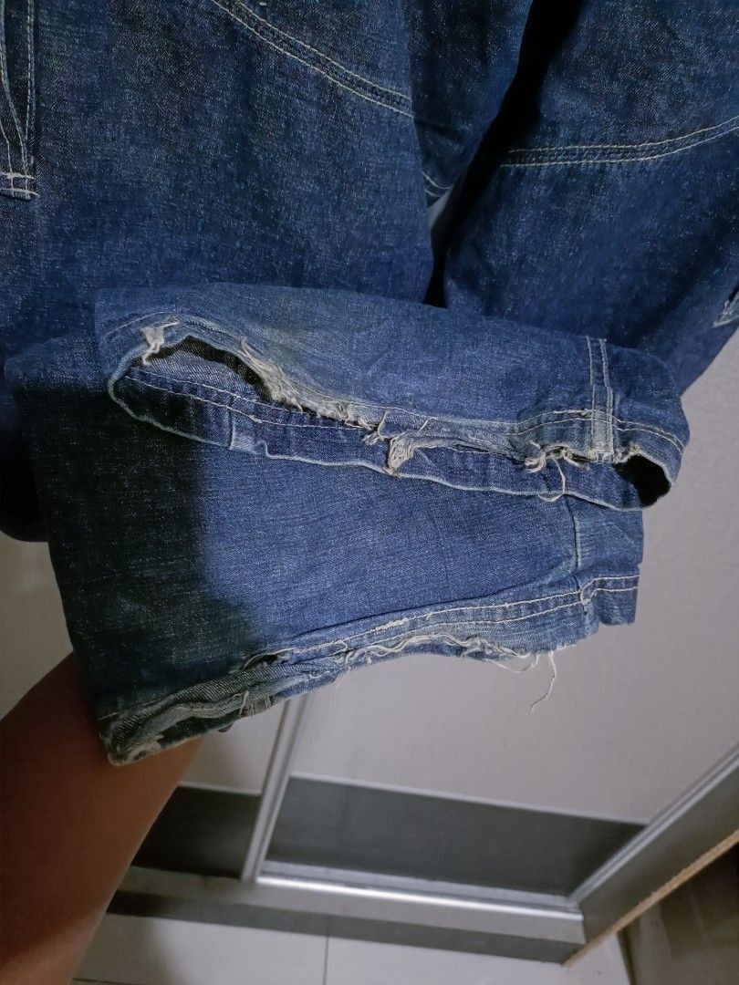 Japanese Brand Vintage Piko Baggy Tribal Cargo Denim Size US 36 / EU 52 - 9 Thumbnail