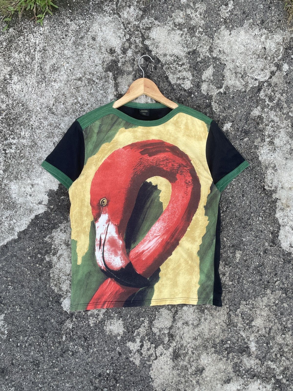 Jean Paul Gaultier Vintage 1996 Jean Paul Gaultier Flamingo Art Tee Size US S / EU 44-46 / 1 - 1 Thumbnail