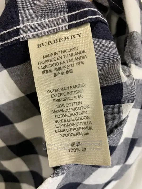 Burberry Burberry Women's Summer Checkered Short Sleeve Shirt. Size XS / US 0-2 / IT 36-38 - 5 Thumbnail
