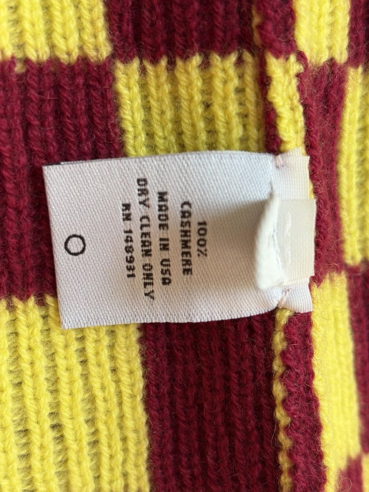 The Elder Statesman Checkerboard Knit Shorts Red Yellow Cashmere Size US 34 / EU 50 - 6 Thumbnail