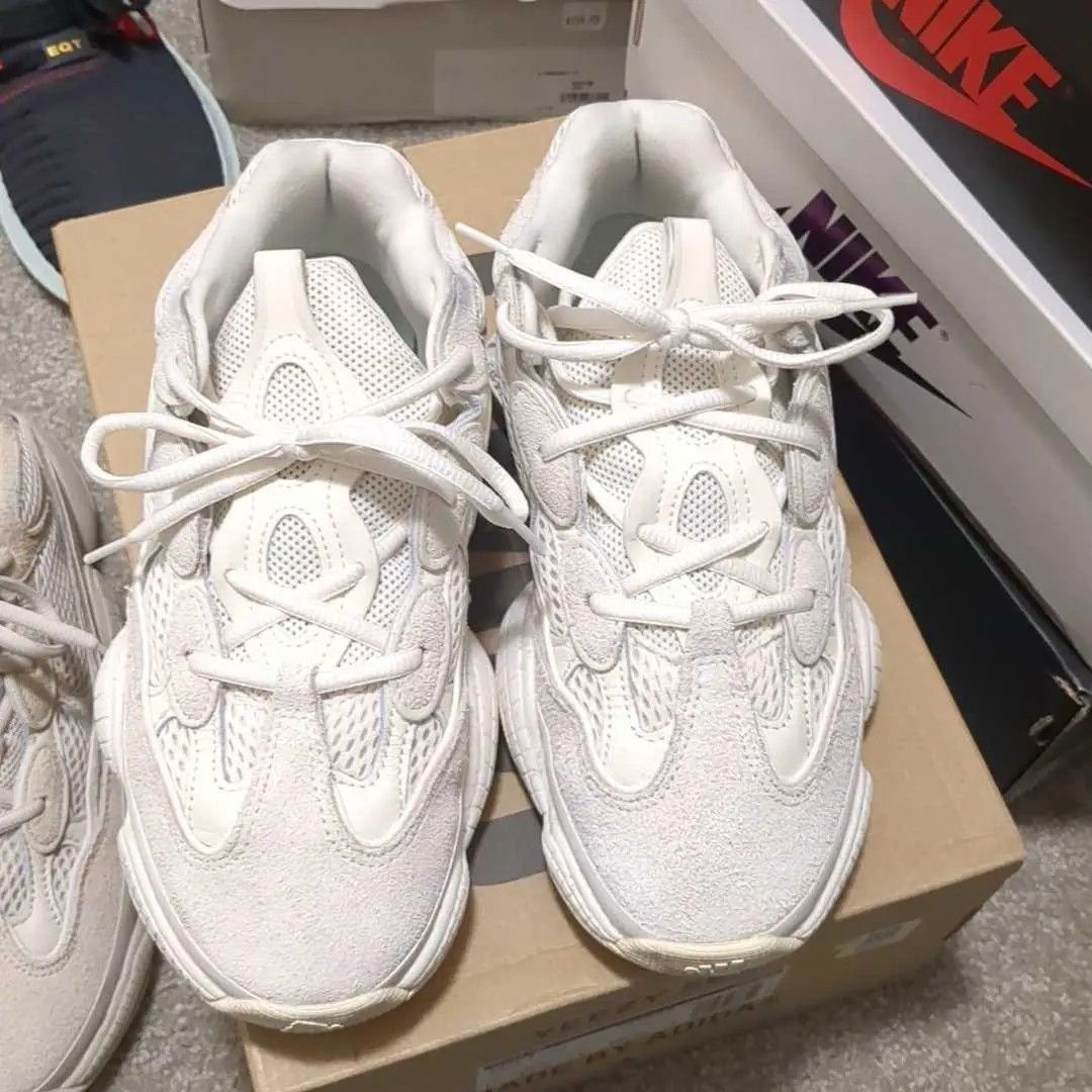 Adidas Adidas Yeezy 500 Bone White FV3573 Size 7 US Men Used Size US 8 / IT 38 - 3 Thumbnail