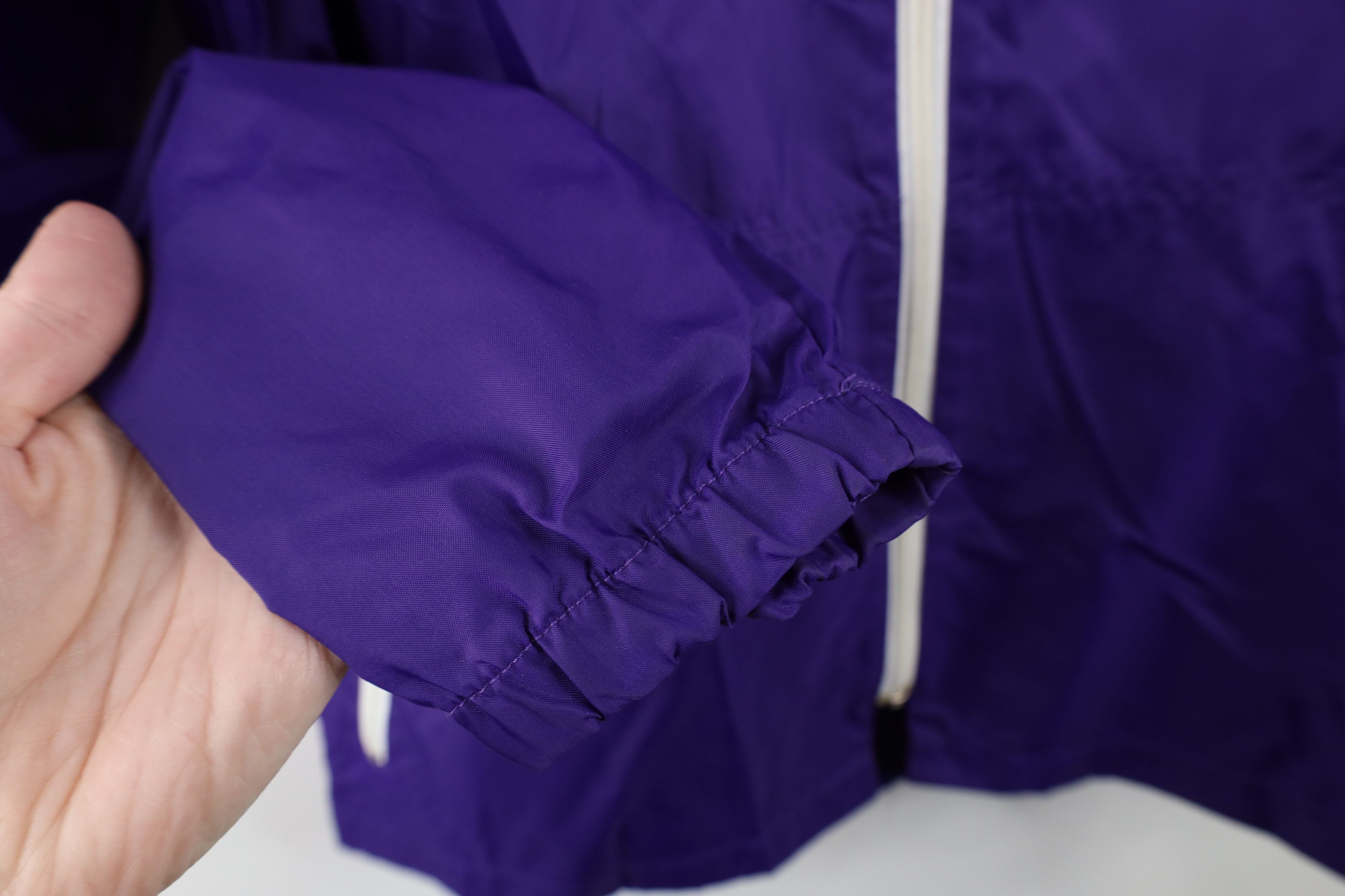 Asics × Vintage Vintage 80s 90s Asics Logo Striped Hooded Windbreaker Jacket Size US M / EU 48-50 / 2 - 8 Thumbnail
