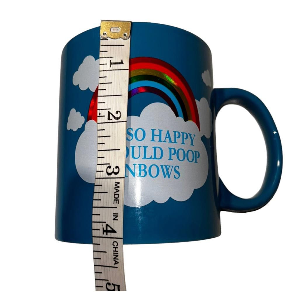 Designer I’m So Happy I Could Poop Rainbows’ Coffee Mug Size ONE SIZE - 5 Thumbnail