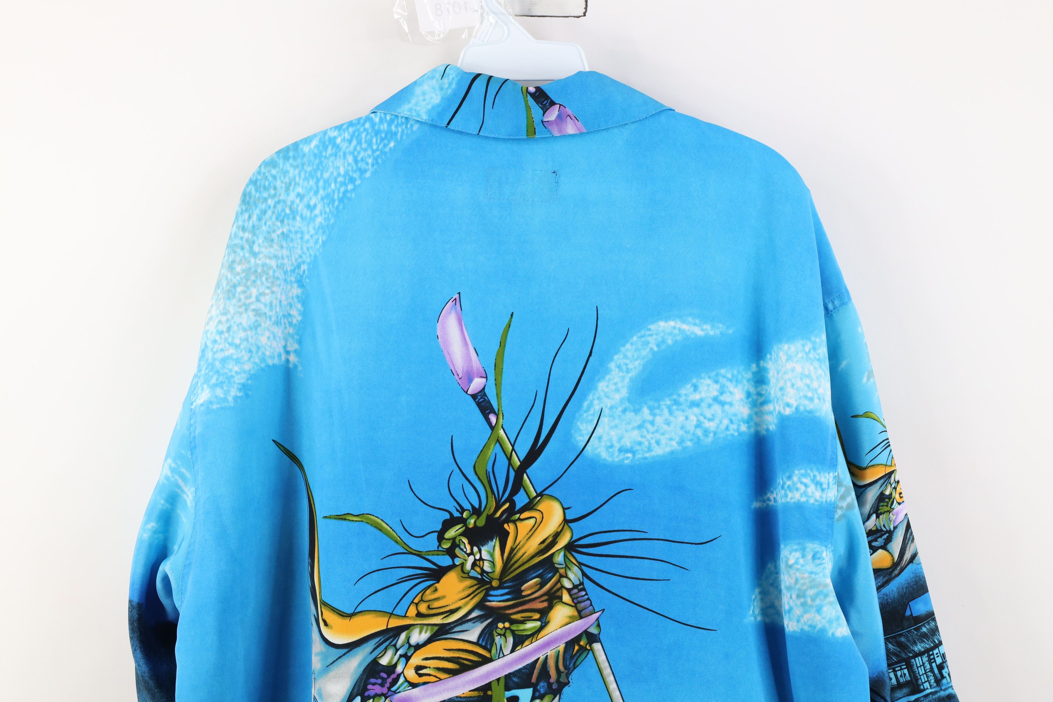 Vintage Vintage 90s Y2K Streetwear Samurai Warrior Button Shirt Size US L / EU 52-54 / 3 - 15 Thumbnail