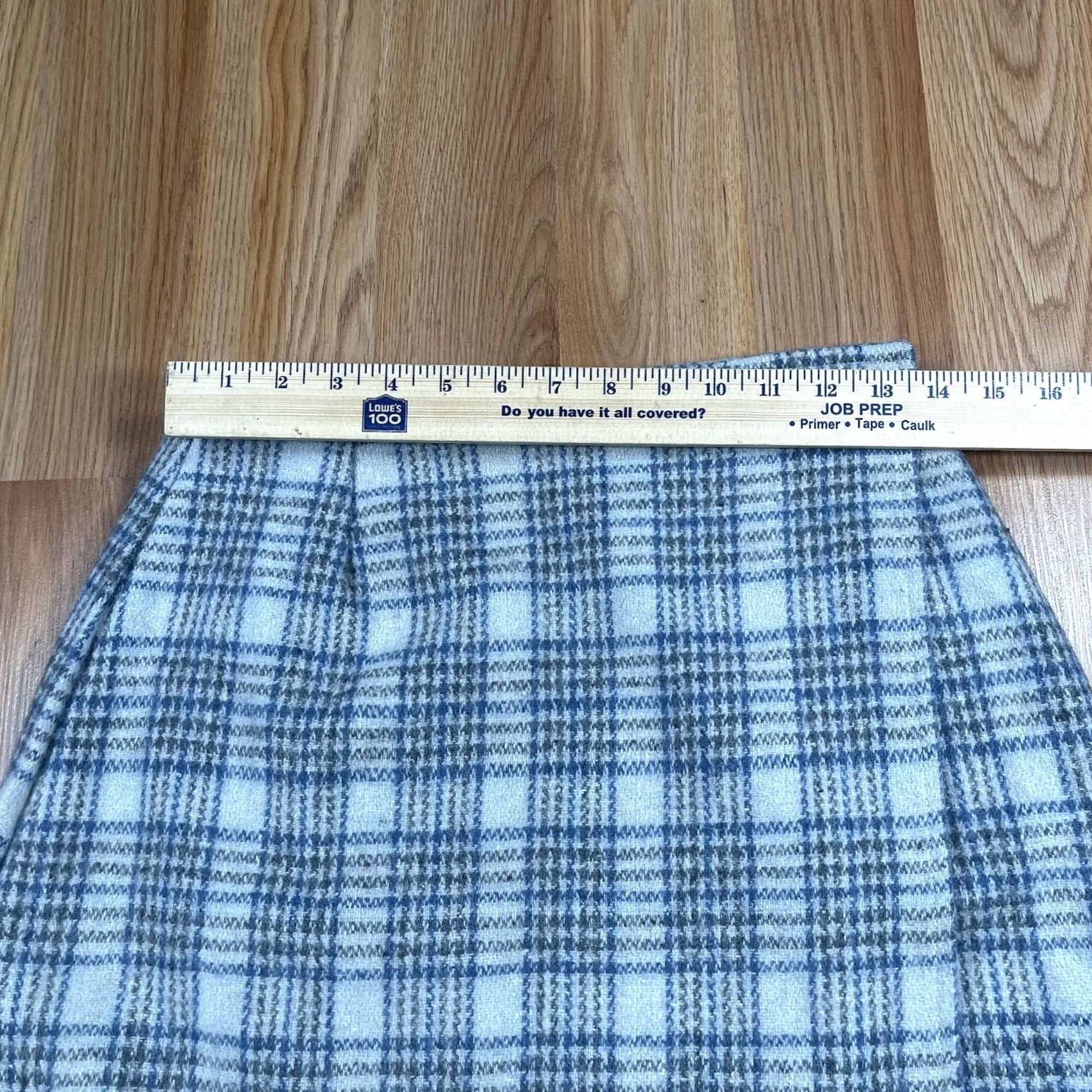 Vintage VINTAGE Soft Options Skirt Womens M Medium Wool Blend Plaid Pencil Above Knee Length Size 32" / US 10 / IT 46 - 4 Thumbnail