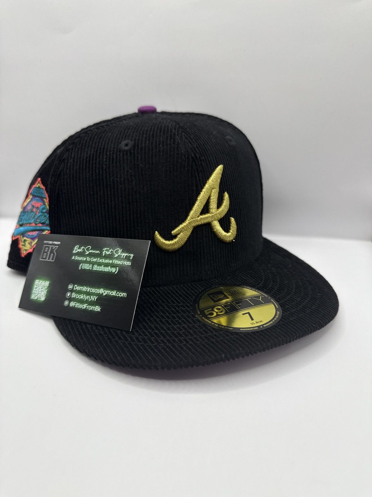 Hat Club Capsule Hats Friends & Family Corduroy Atlanta Braves size 7 Size ONE SIZE - 1 Thumbnail