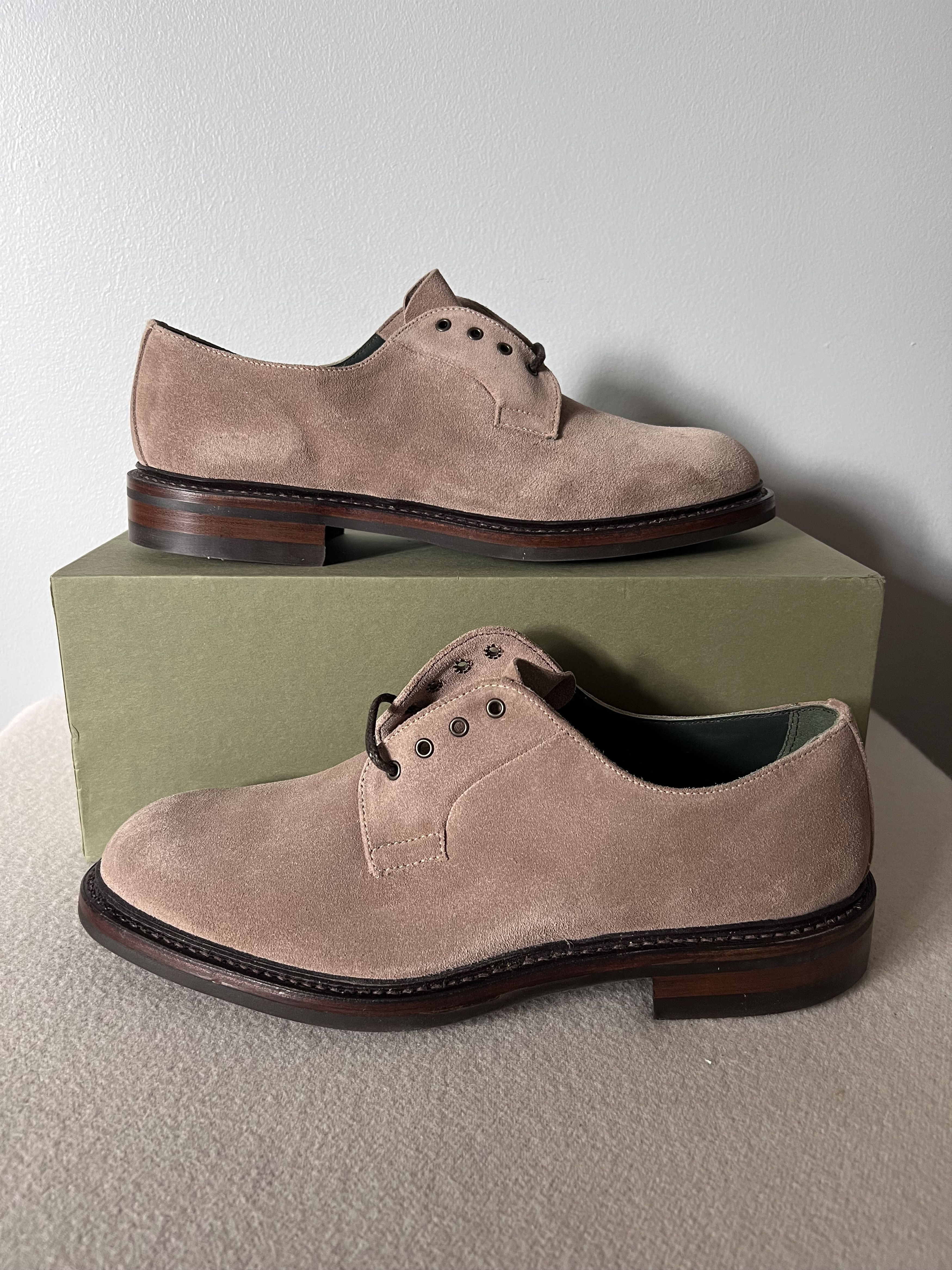 Aime Leon Dore × Drake's Aime Leon Dore Drake's Plain Toe Blucher Derby in Tan Size US 9.5 / EU 42-43 - 2 Thumbnail