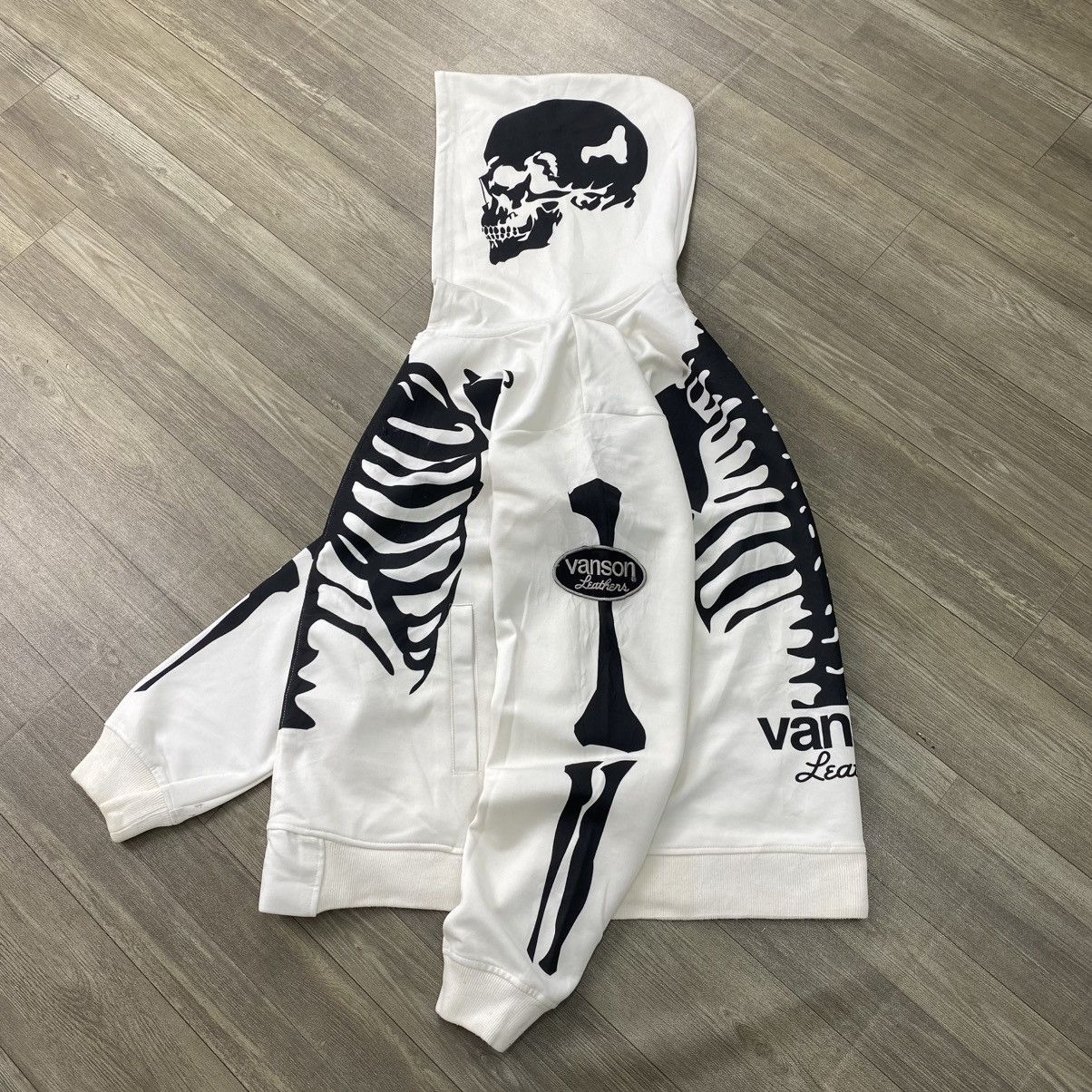 Vanson Leathers Skeleton Hoodie | Grailed